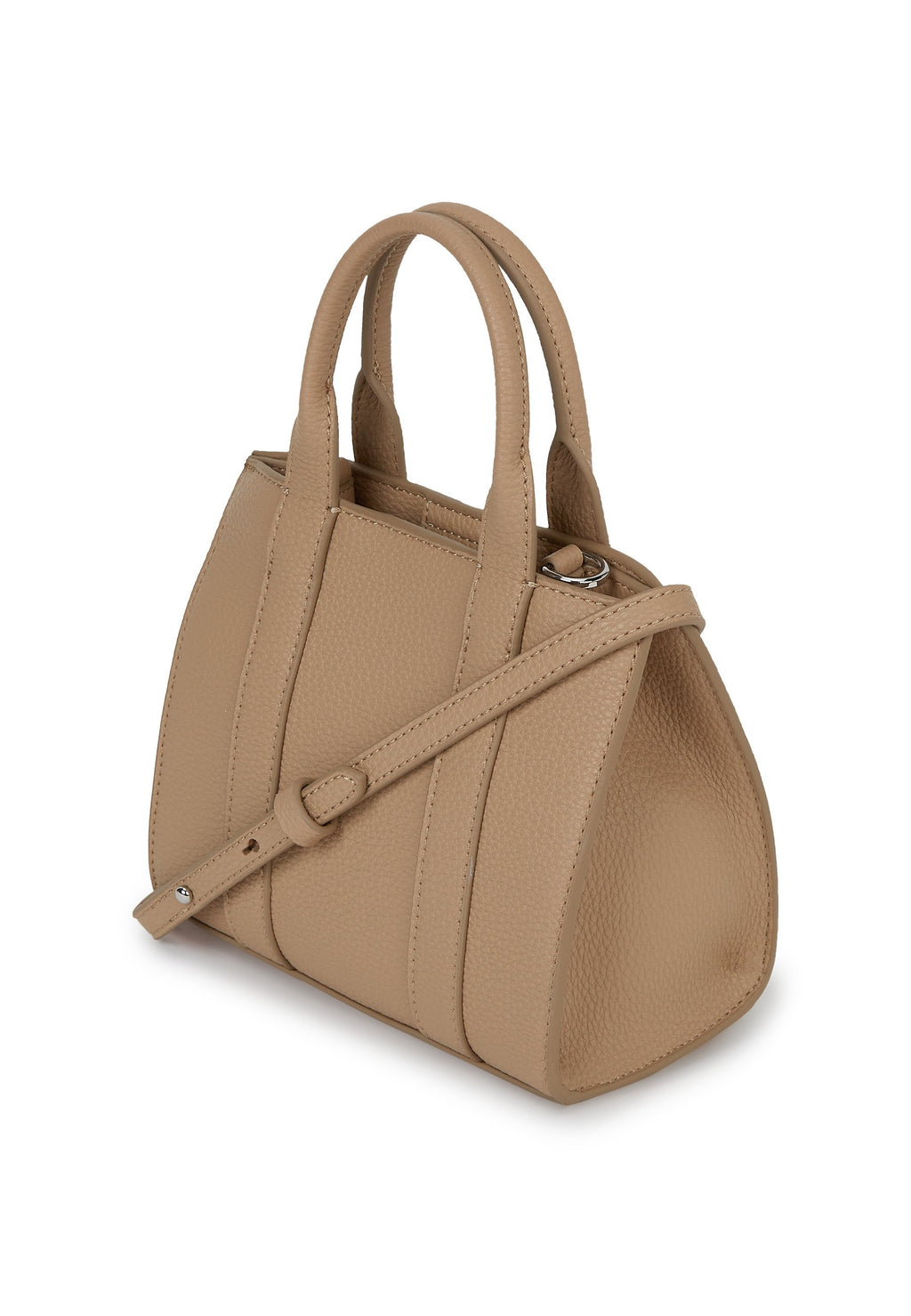 SQUARE - Handbag - nougat