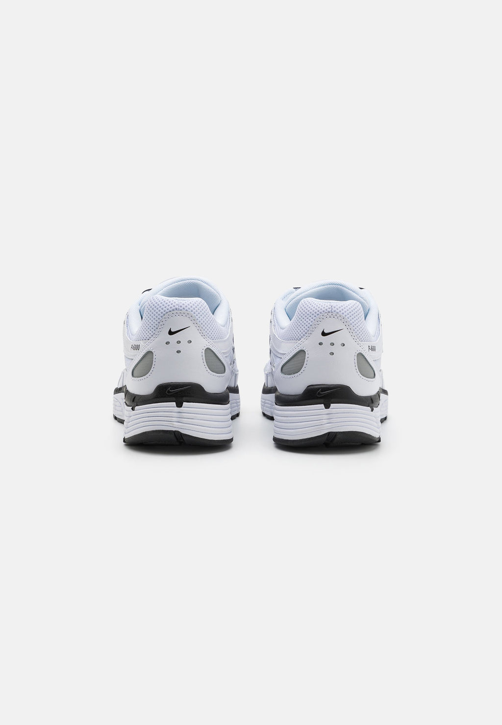 P 6000 UNISEX - Trainers - white/black/metallic silver