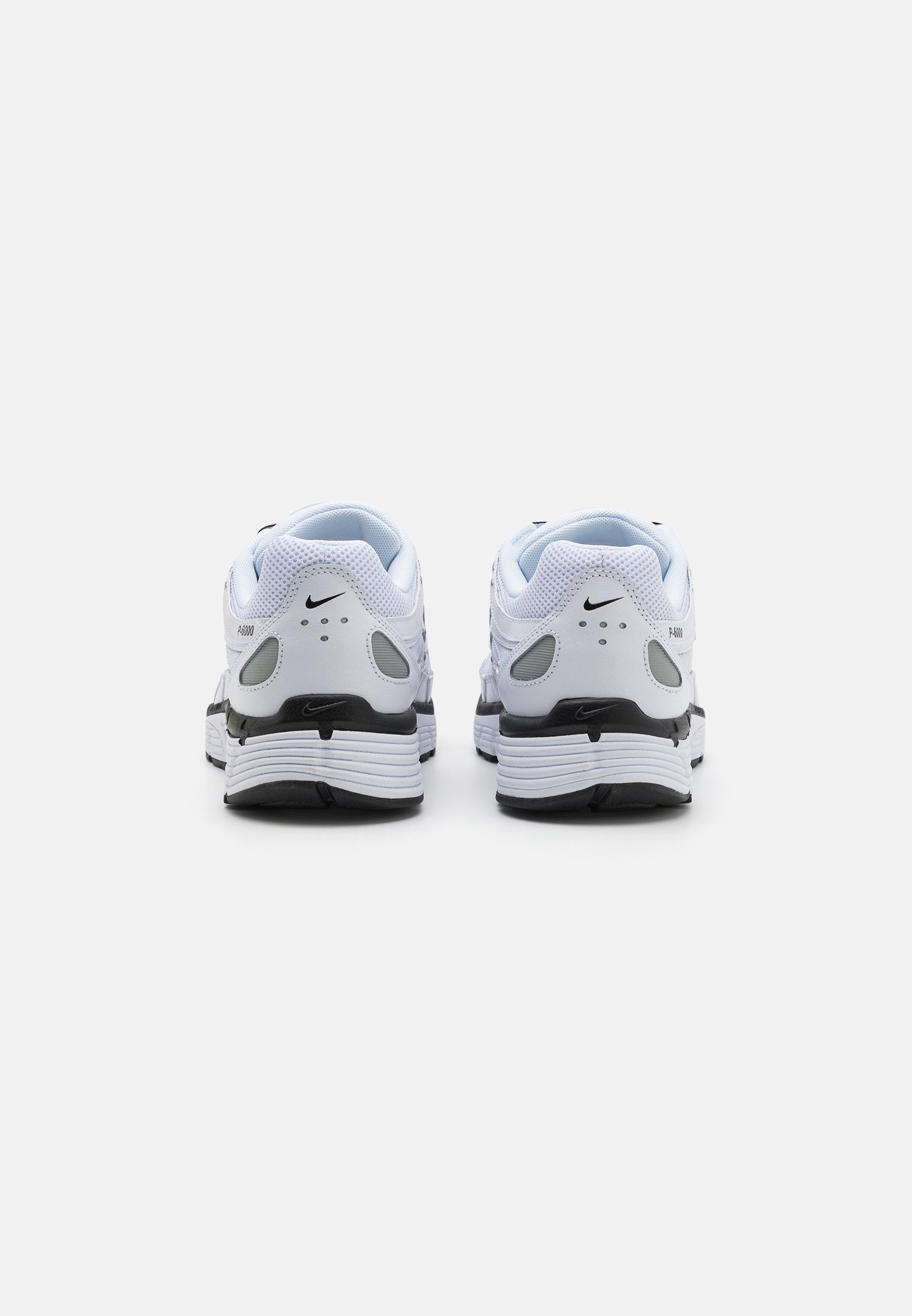 P 6000 UNISEX - Trainers - white/black/metallic silver