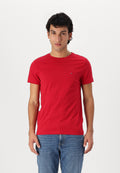 SLIM FIT TEE CORE ESSENTIALS - Basic T-shirt - medium red
