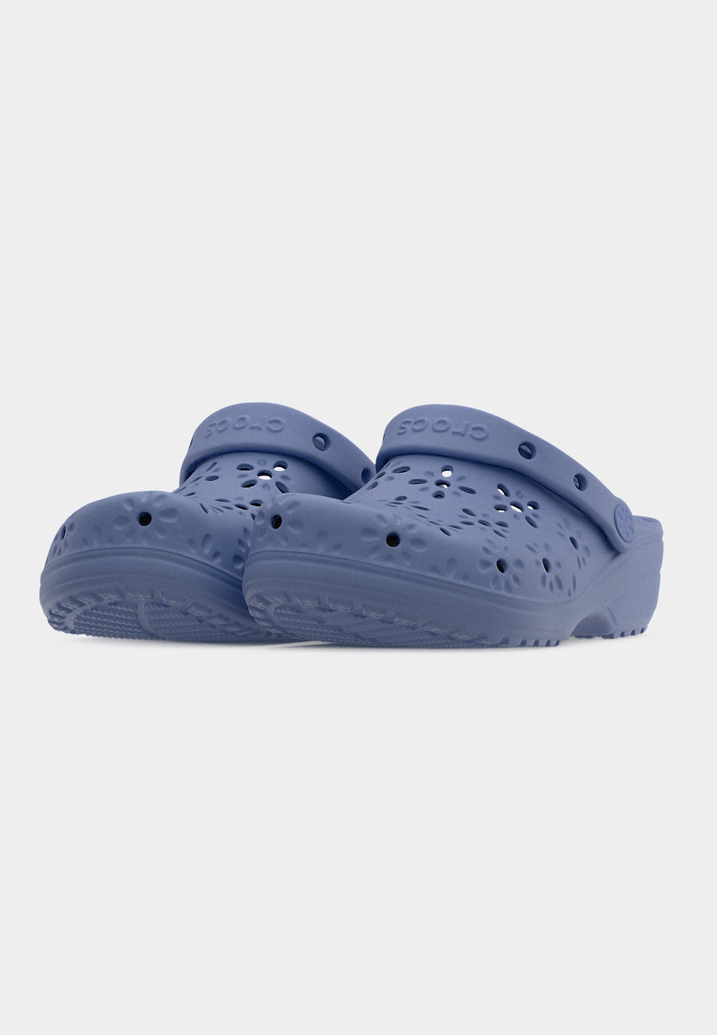 CLASSIQUE FLEURI AJOURÉ - Mules - brume bleue