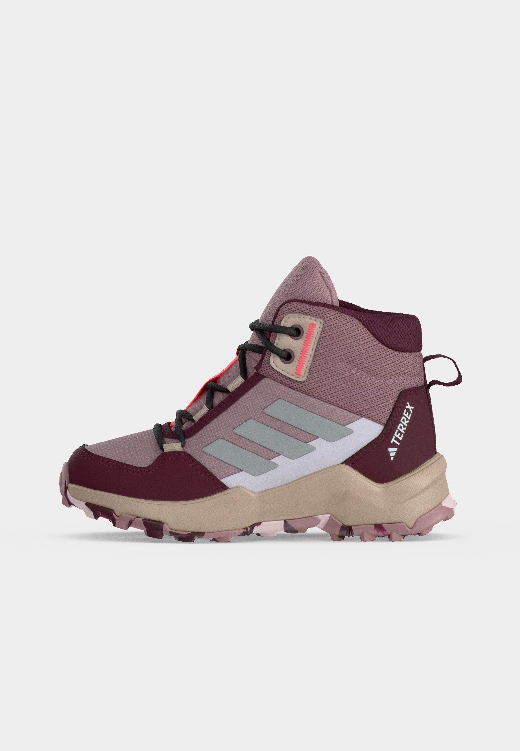 AX4R MID UNISEX - Hiking shoes - magic mauve/reflective silver-coloured/maroon