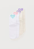 HEART LOGO SHORT CREW 4 PACK  - Socks - pink/purple/turquoise