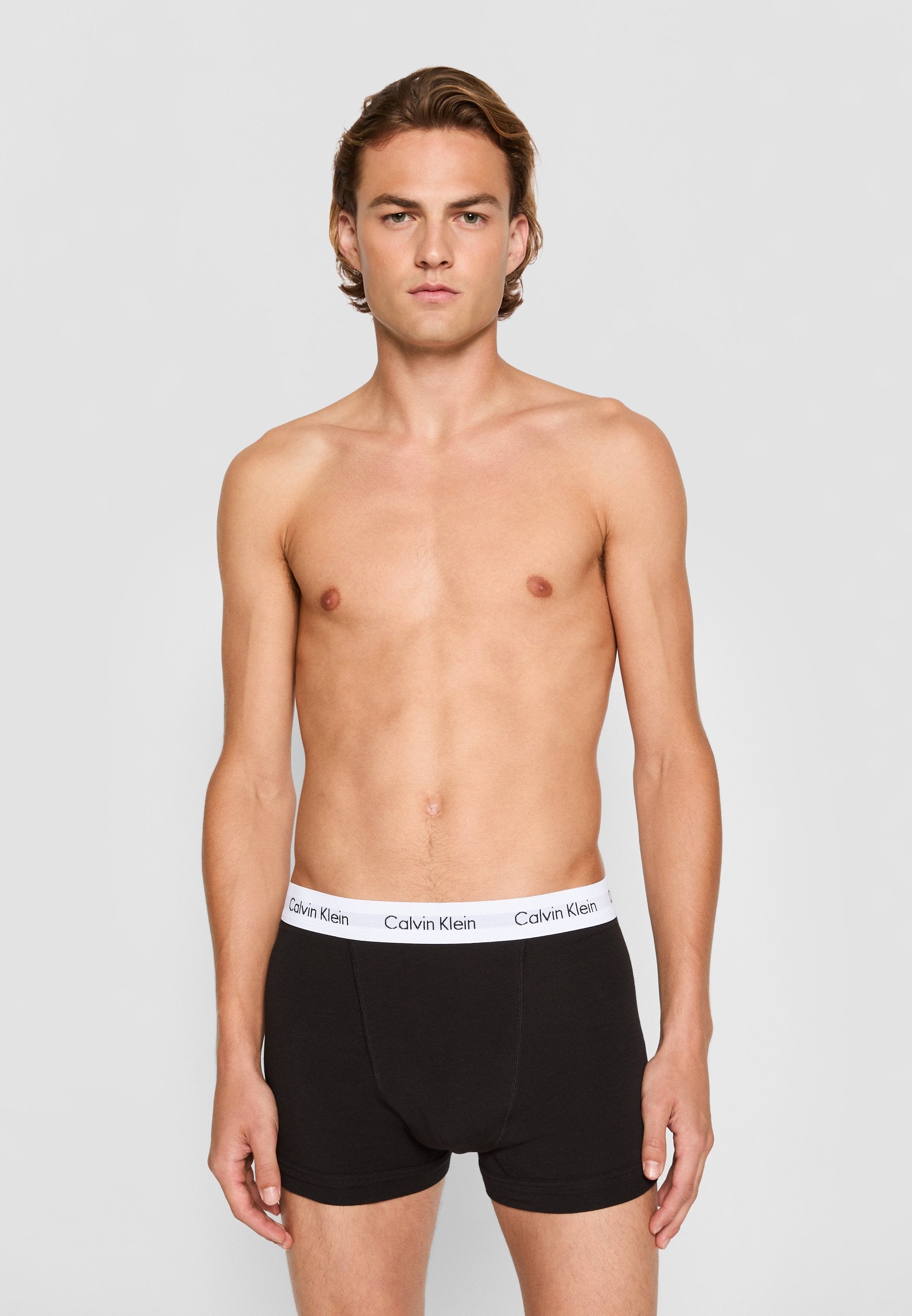 TRUNK 3 PACK COTTON STRETCH - Boxers - noir