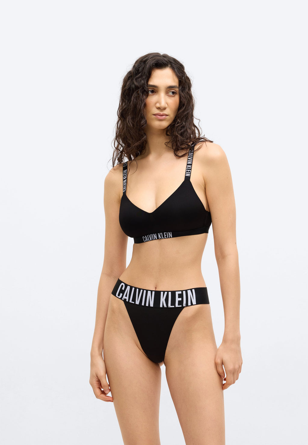 HIGH LEG THONG INTENSE POWER - Thong - black