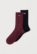 MICROLOVE 2 PACK - Socks - dark purple
