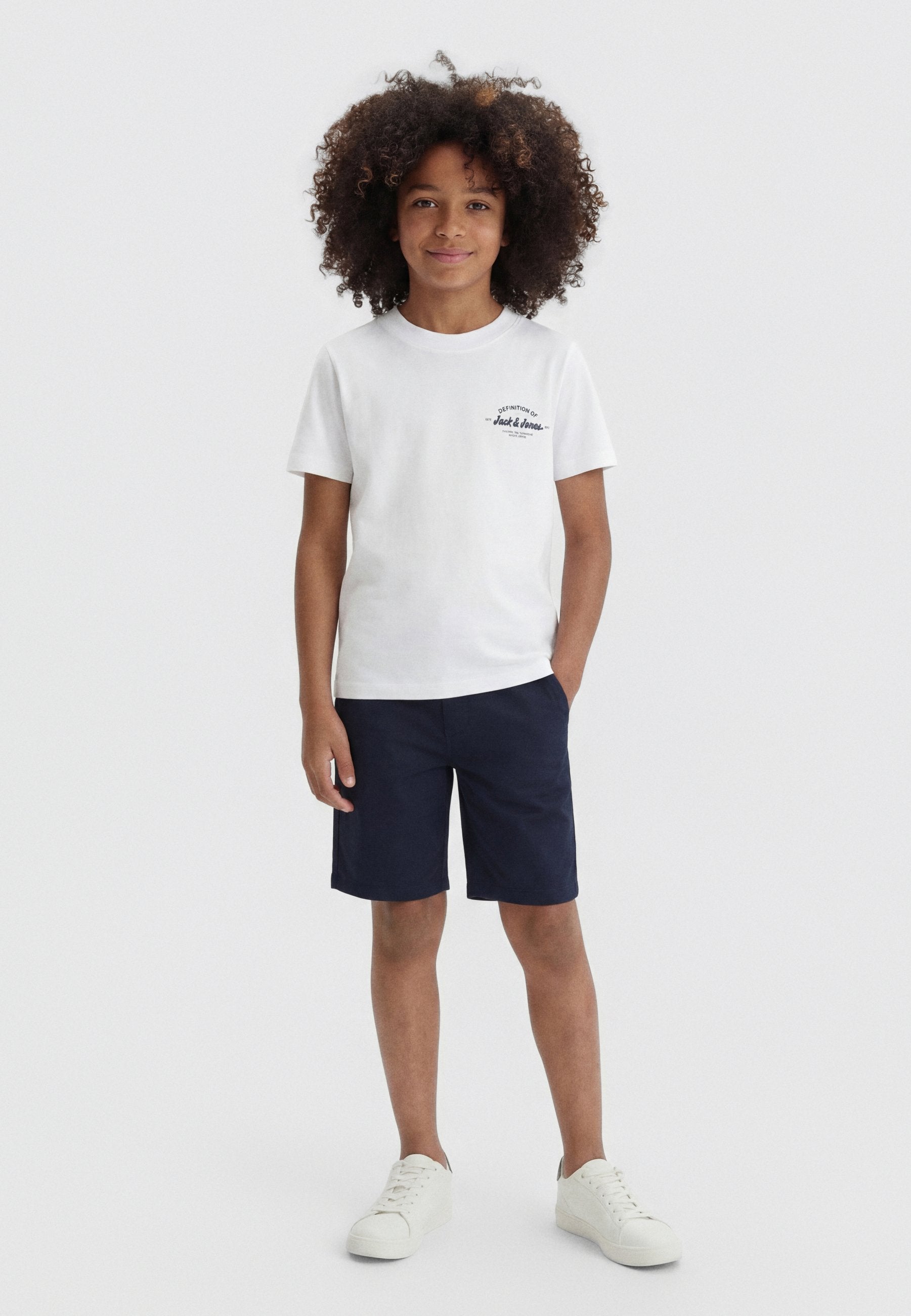 JJBRANDON TEE CREW NECK 3 PACK - Basic T-shirt - bright white/celestial blue/navy blazer