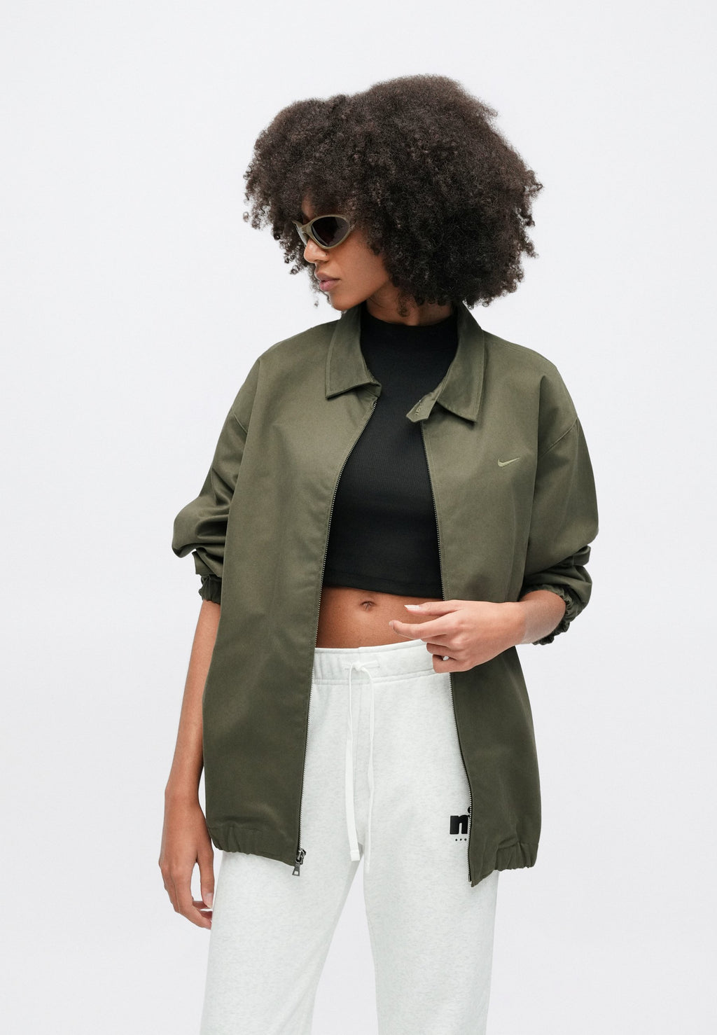CLUB PANT - Tracksuit bottoms - birch heather/black
