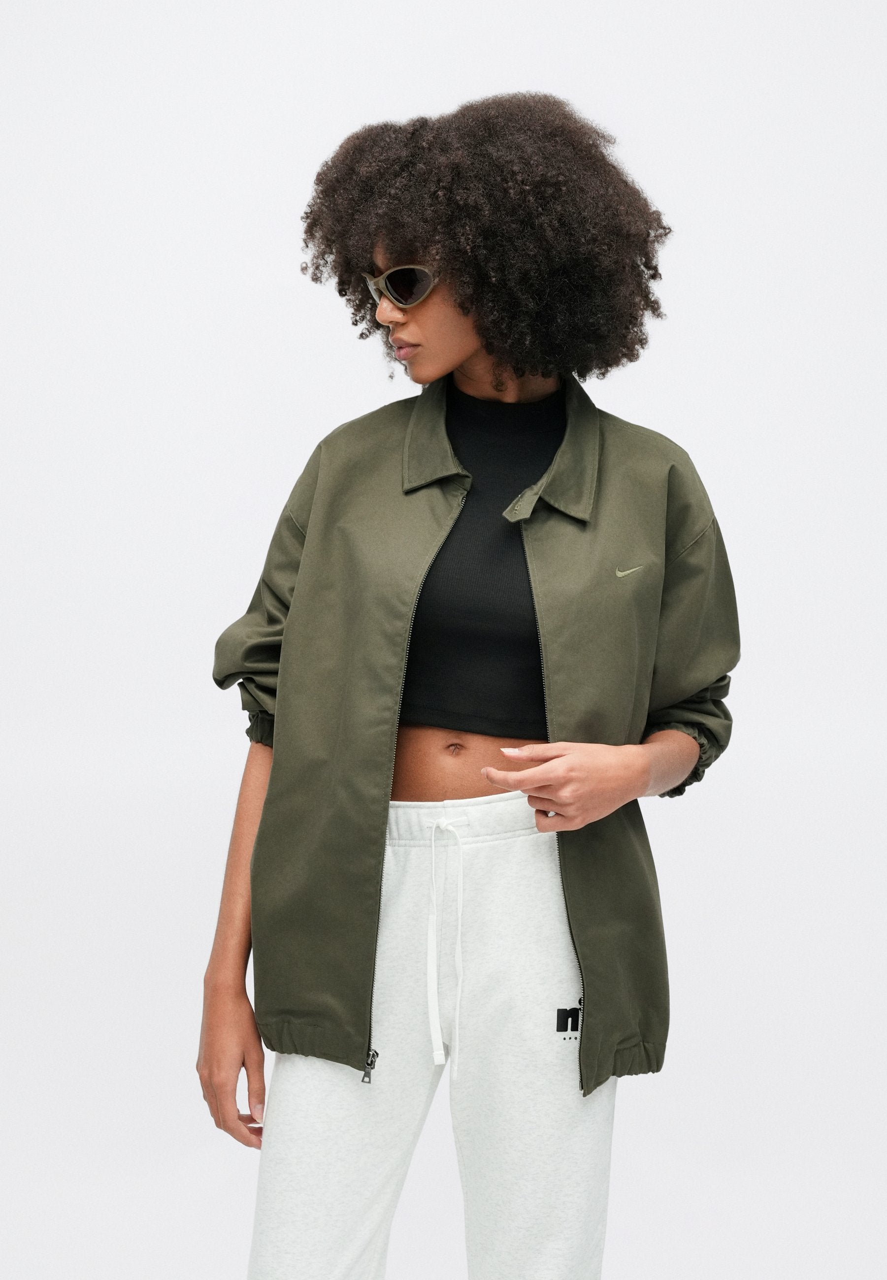CLUB PANT - Tracksuit bottoms - birch heather/black