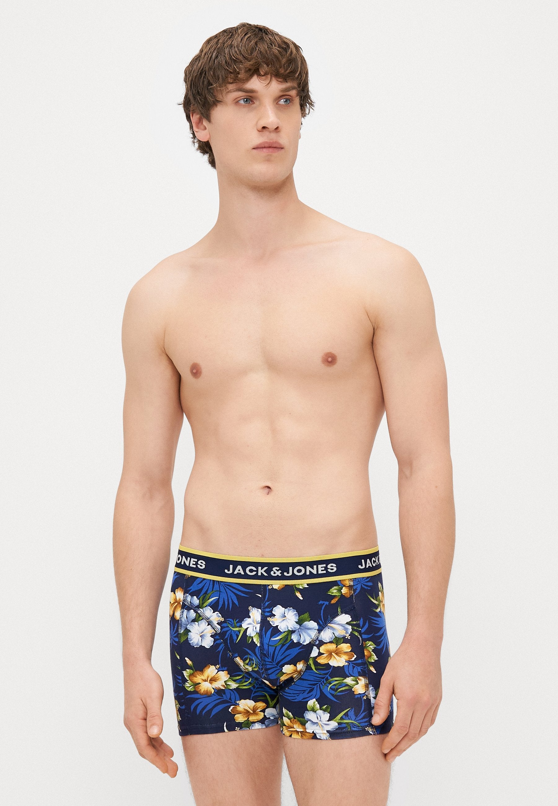 JACFLOWER TRUNKS 3 PACK - Trunks - black/bardaboes cherry/maritime blue