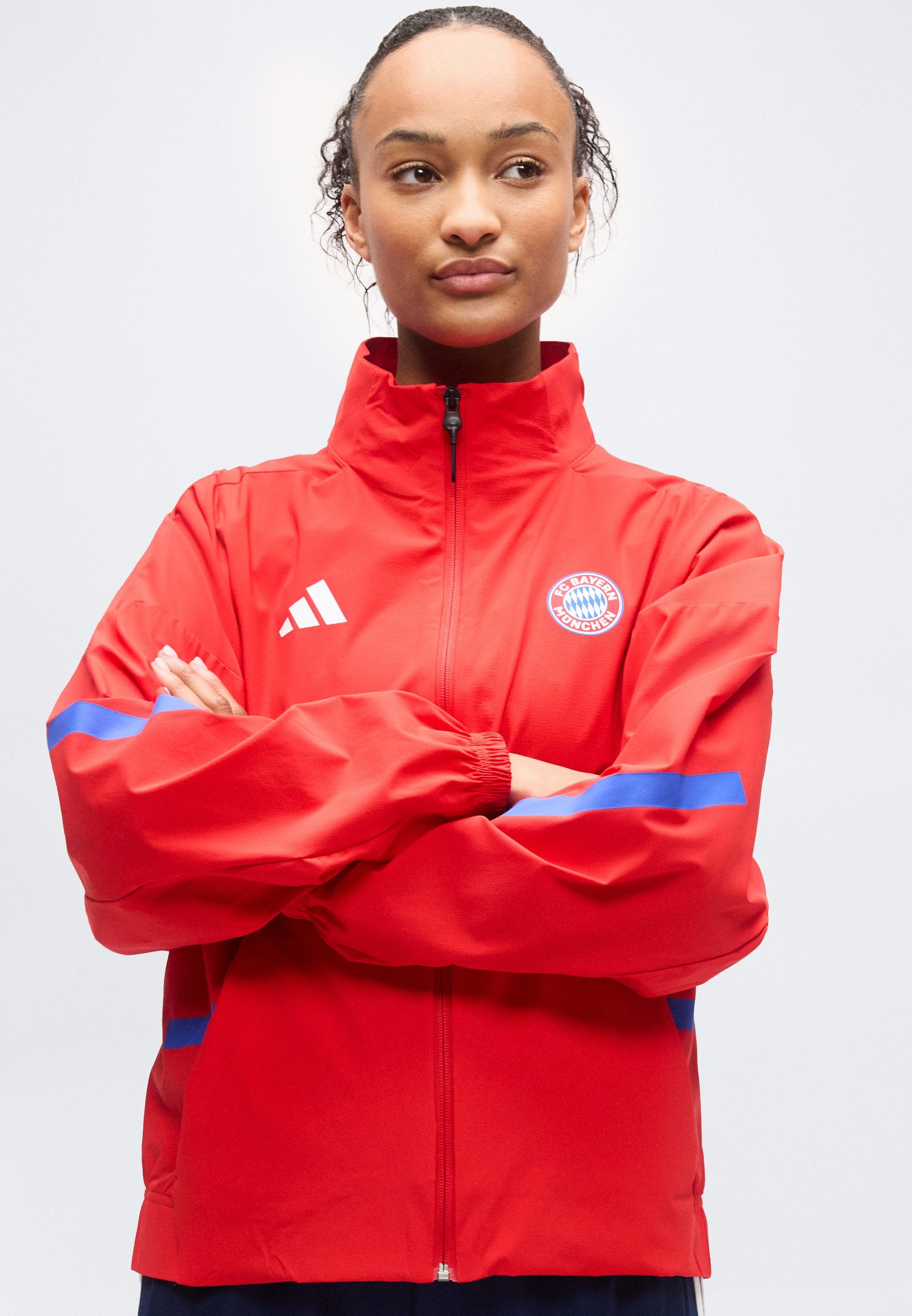 FC BAYERN Z.N.E. ANTHEM JACKET - Club wear - red
