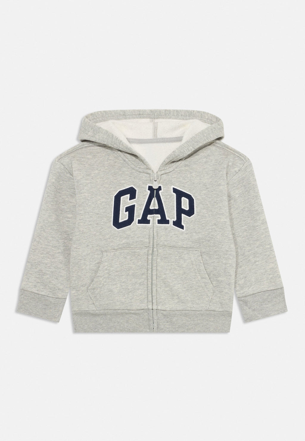 BABYGAP RELAXED LOGO ZIP HOODIE - Zip-up sweatshirt - light grey
