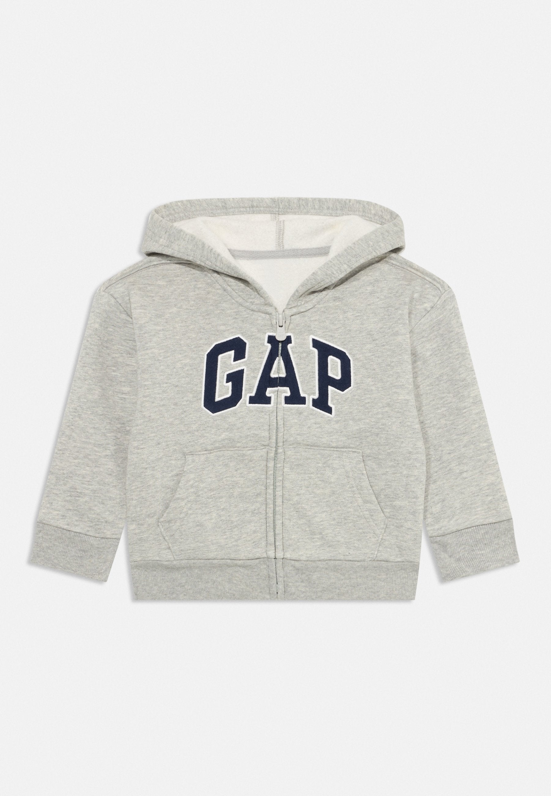 BABYGAP RELAXED LOGO ZIP HOODIE - Zip-up sweatshirt - light grey