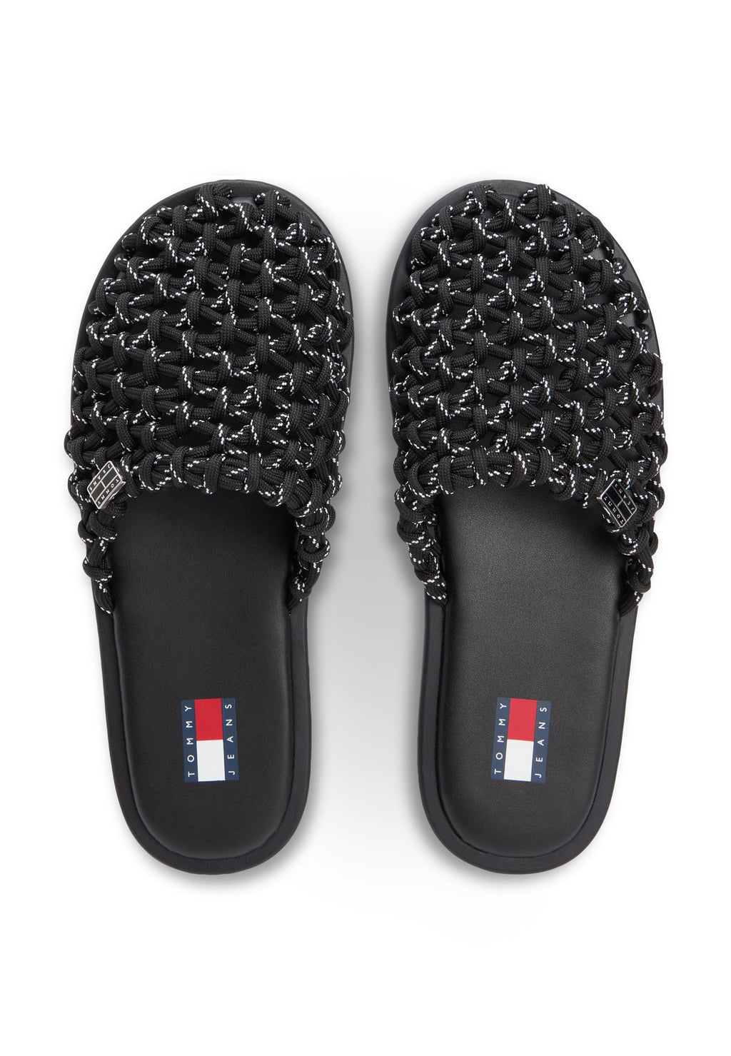 WOVEN ROPE MULES - Sandals - black