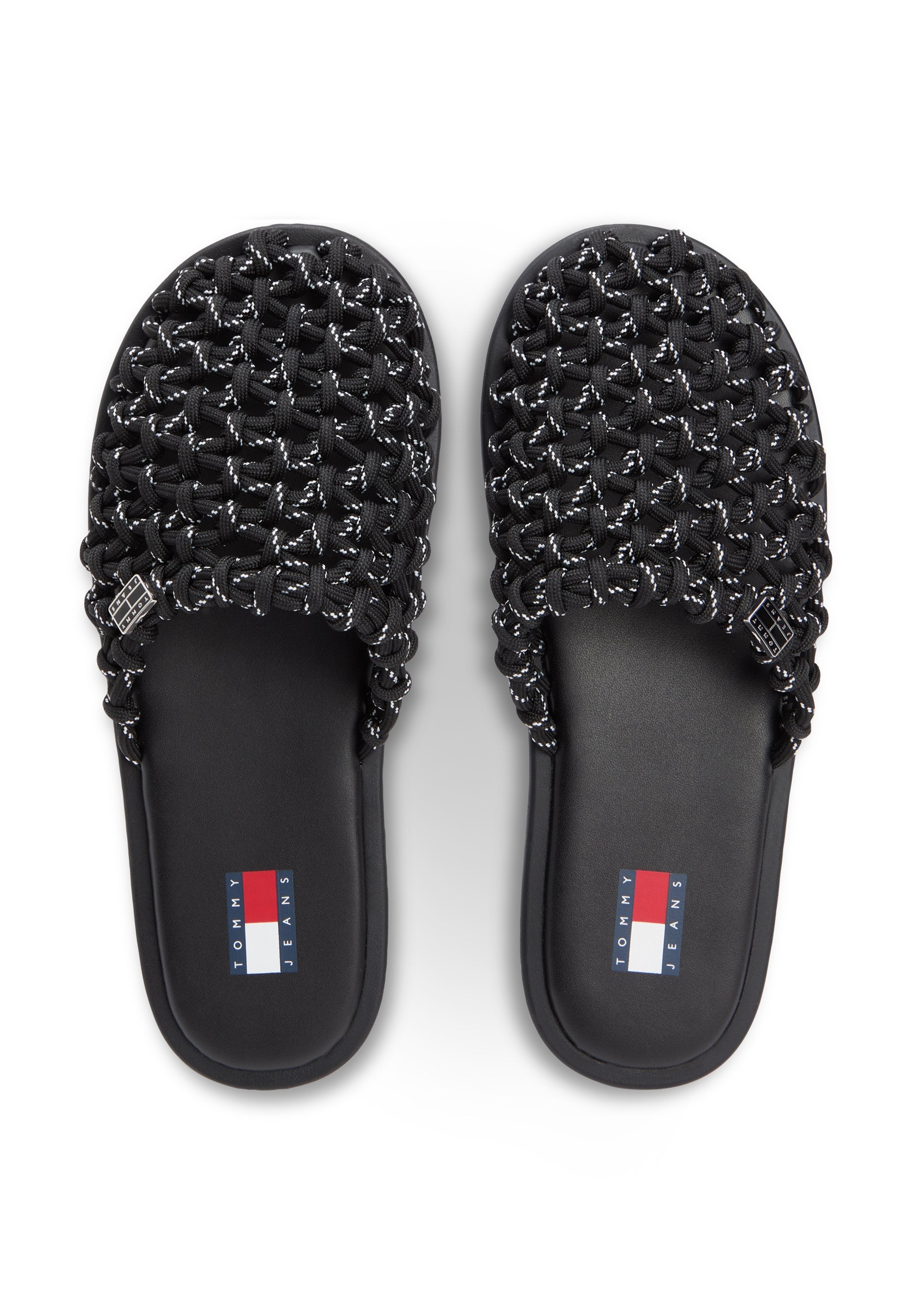 WOVEN ROPE MULES - Sandals - black
