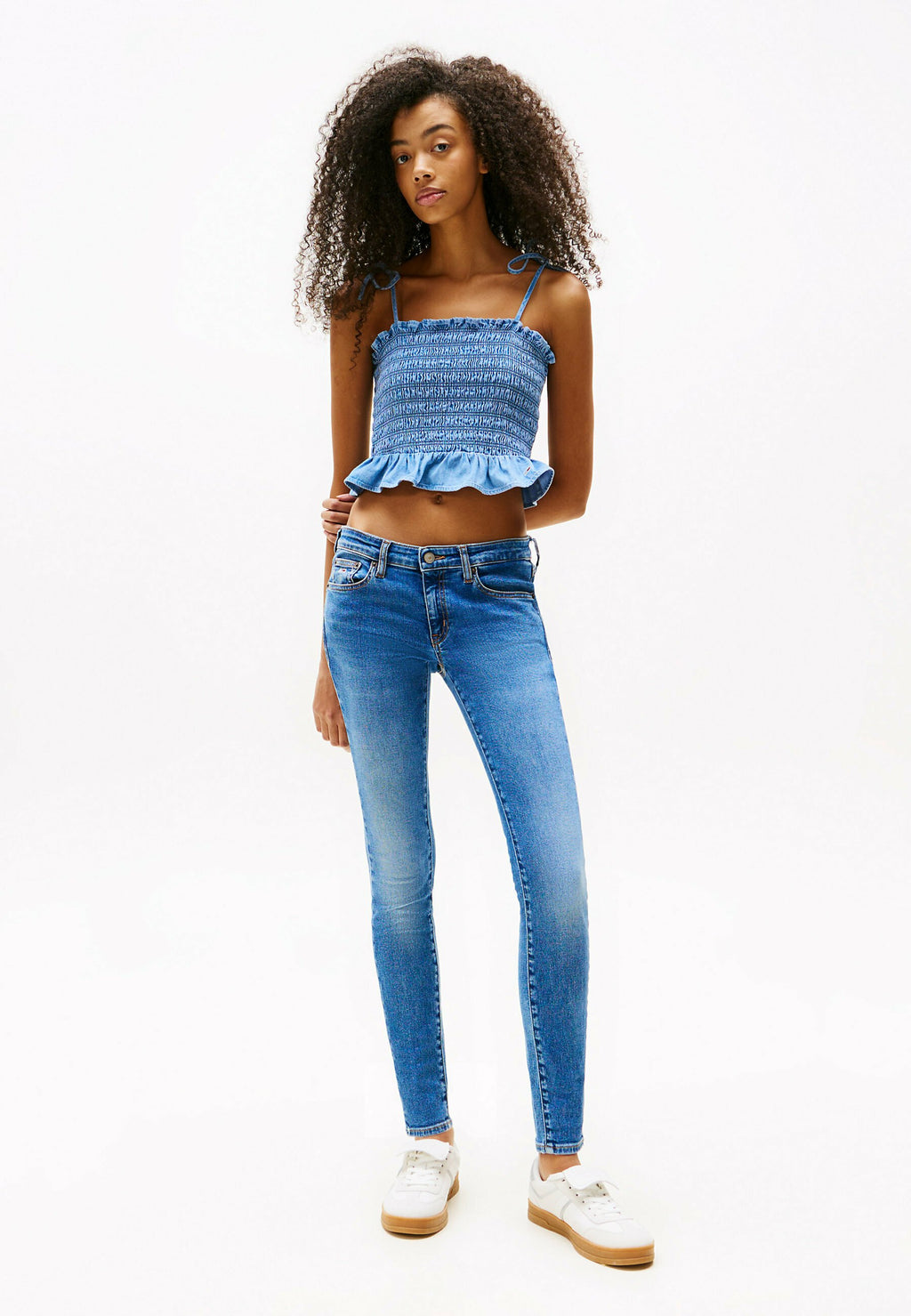 LIGHTWEIGHT LOW RISE SKINNY JEANS - Jeans Skinny Fit - denim medium