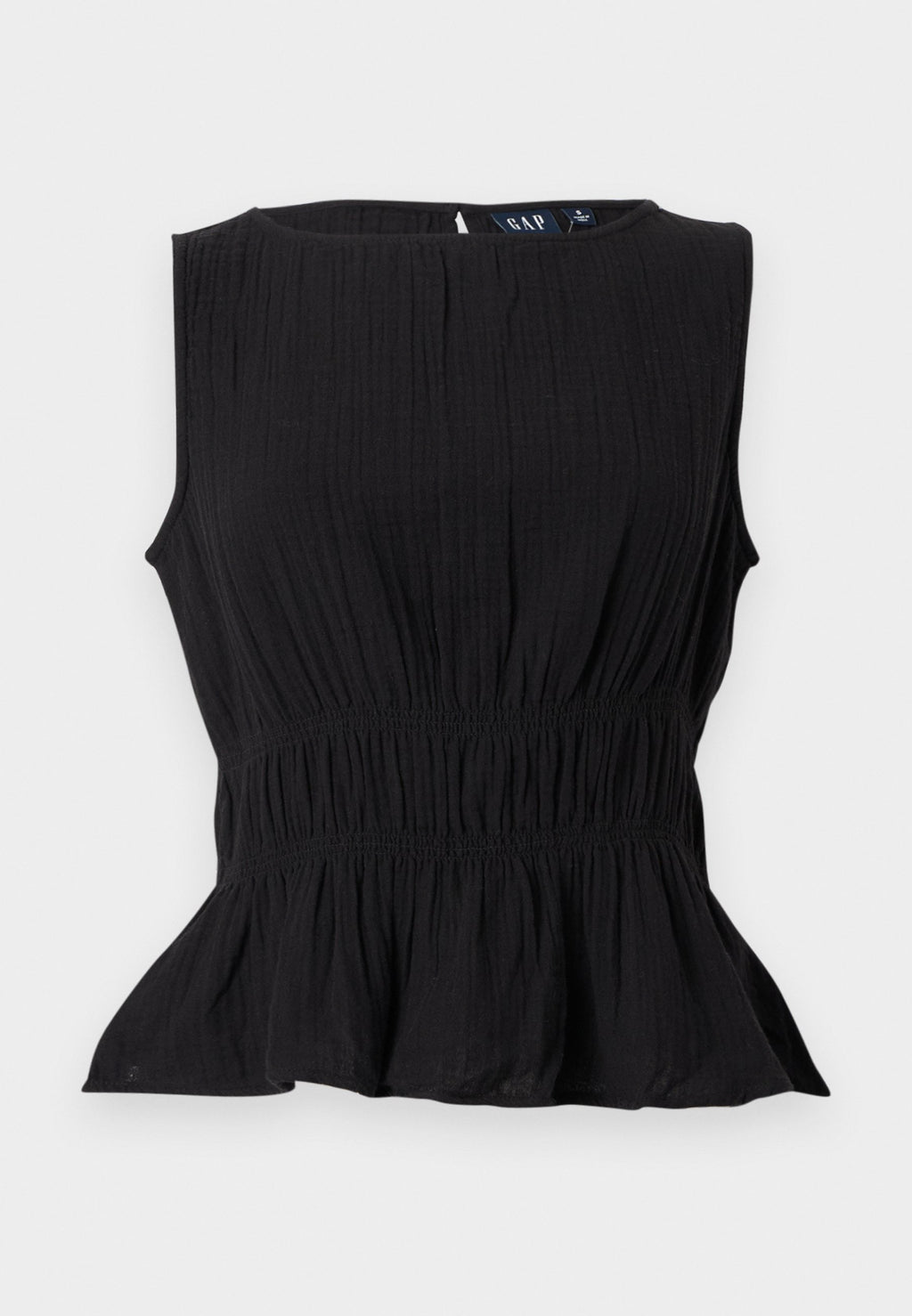 SMOCKED WAIST - Top - black