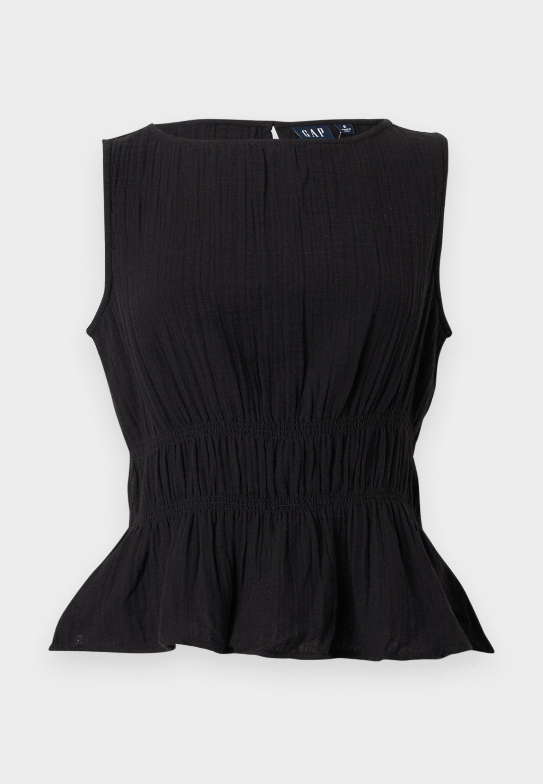 SMOCKED WAIST - Top - black