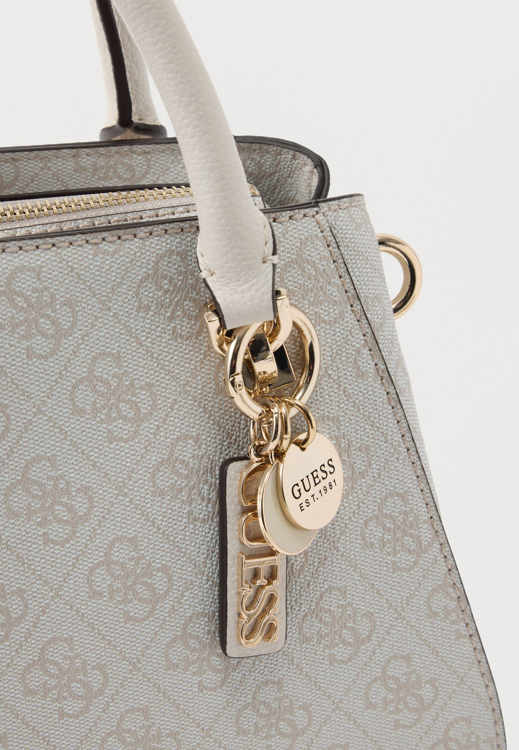 NOELLE LUXURY SATCHEL - Handbag - bone