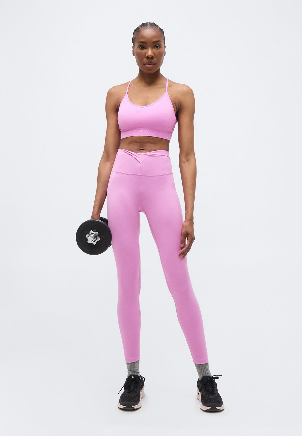 ONE - Leggings - light magenta/white