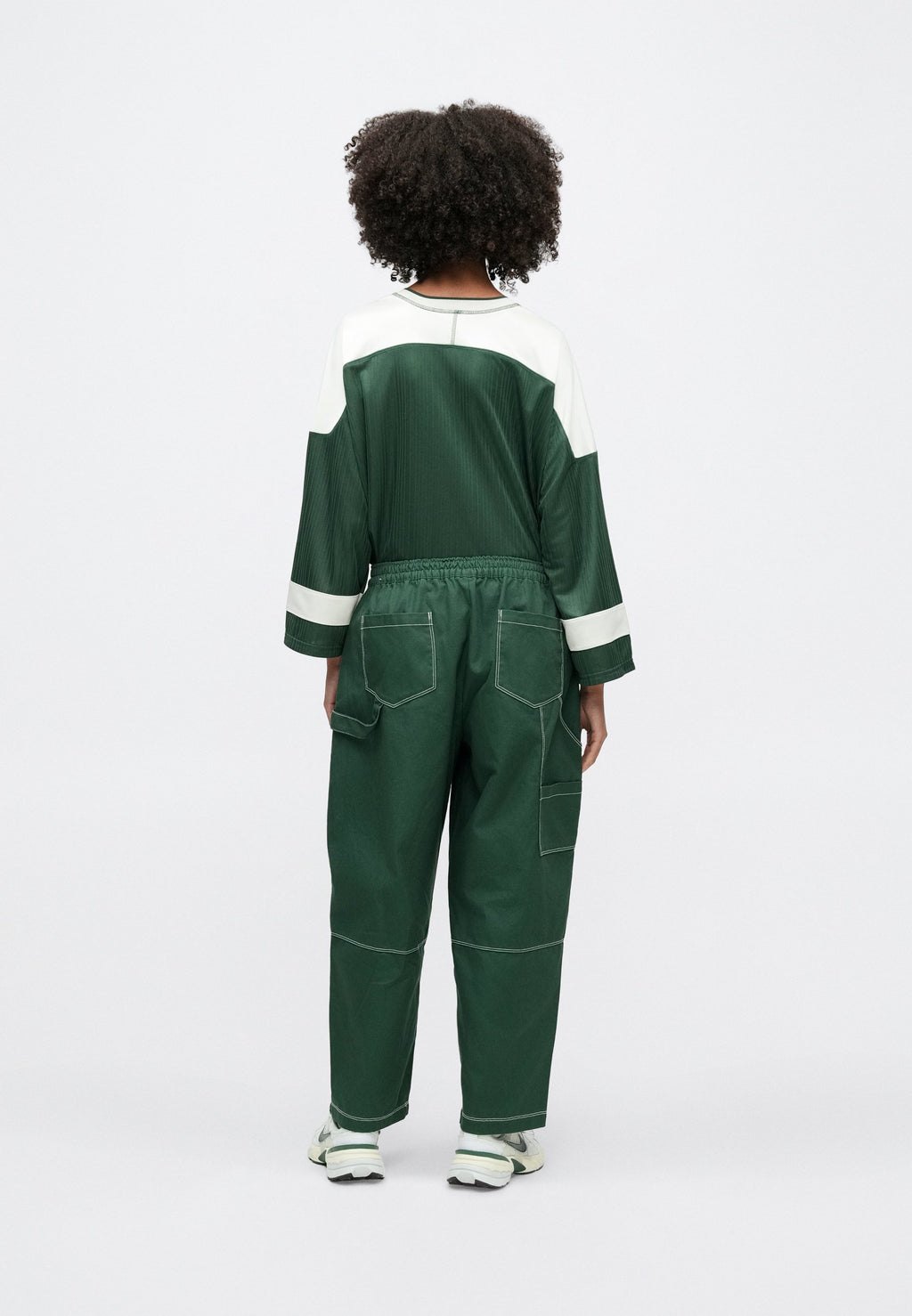 STREET PANT - Trousers - fir/antique silver coloured