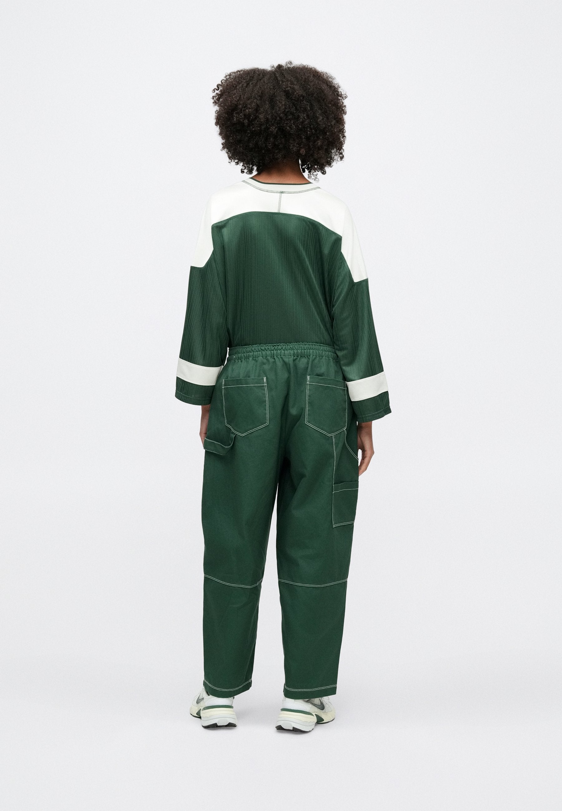 STREET PANT - Trousers - fir/antique silver coloured