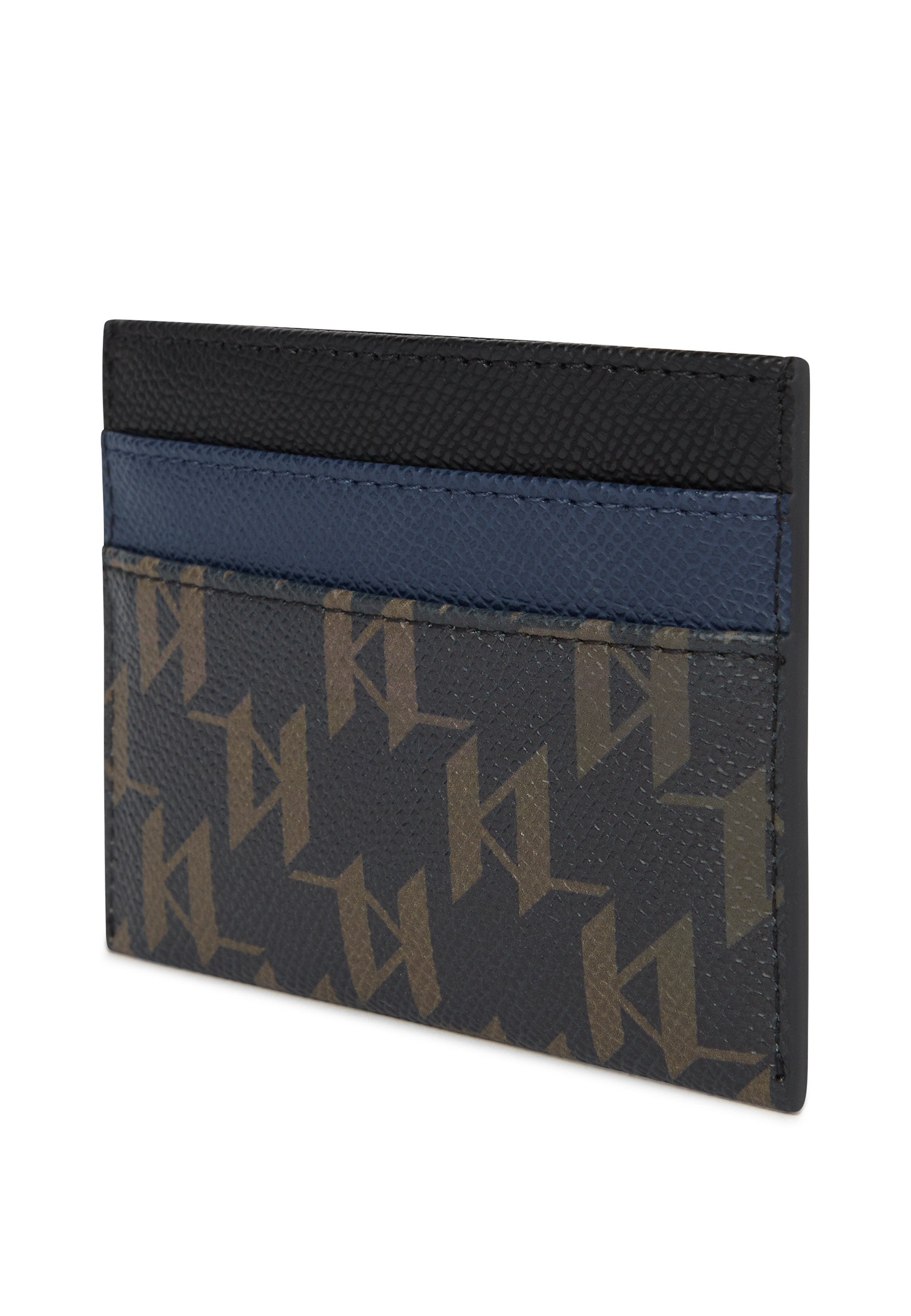 Business card holder - black/brown