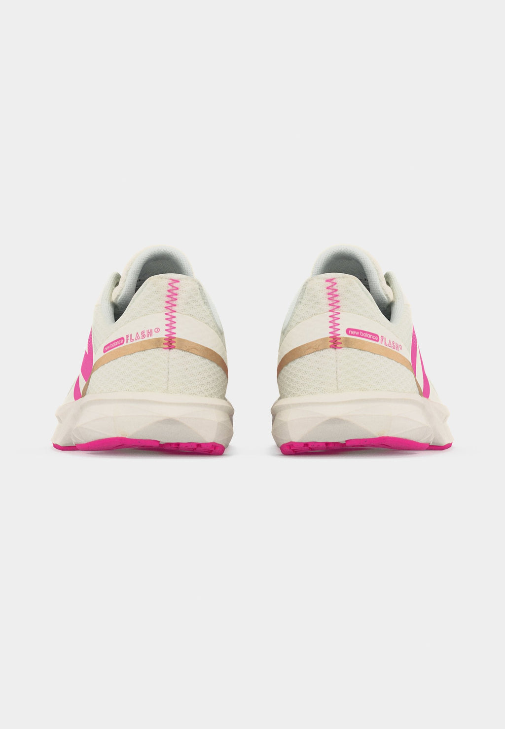 FLASH UNISEX - Road running shoes - sea salt/pink heat/gold-coloured metallic