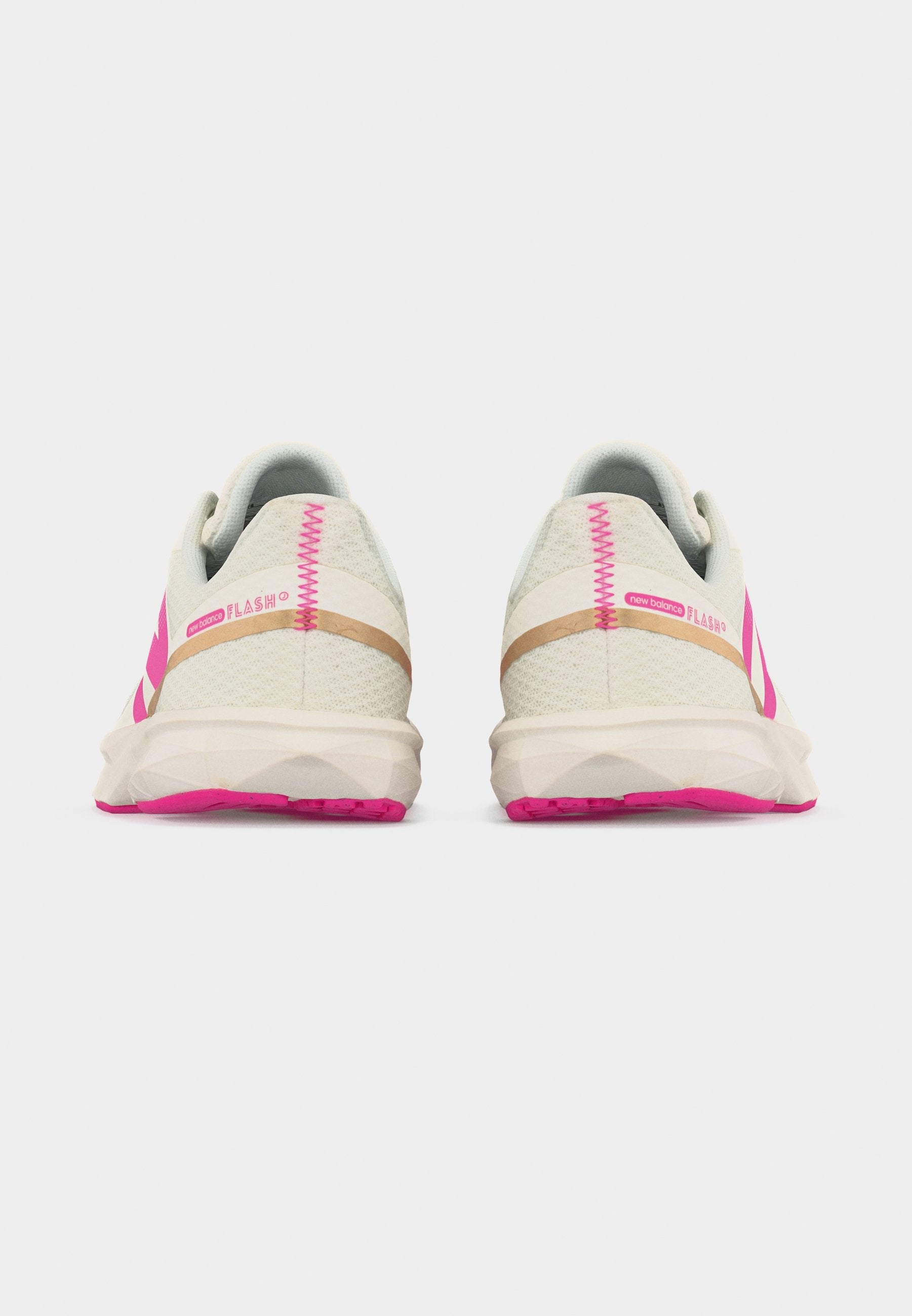 FLASH UNISEX - Road running shoes - sea salt/pink heat/gold-coloured metallic