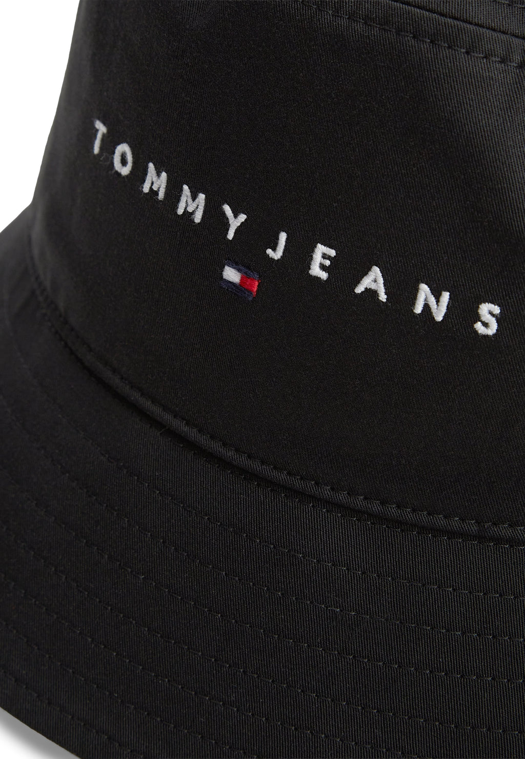LINEAR LOGO NAKIŞLI GABARDİN BUCKET ŞAPKA - Şapka - siyah