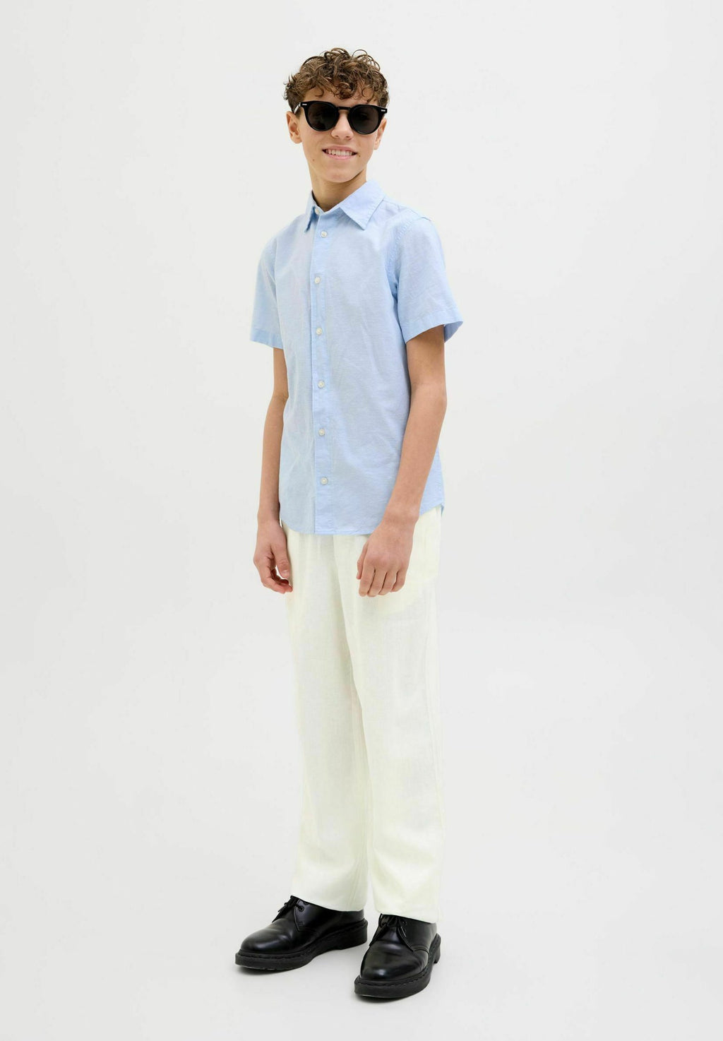 Wide-leg Wide-leg Junior - Trousers - off white