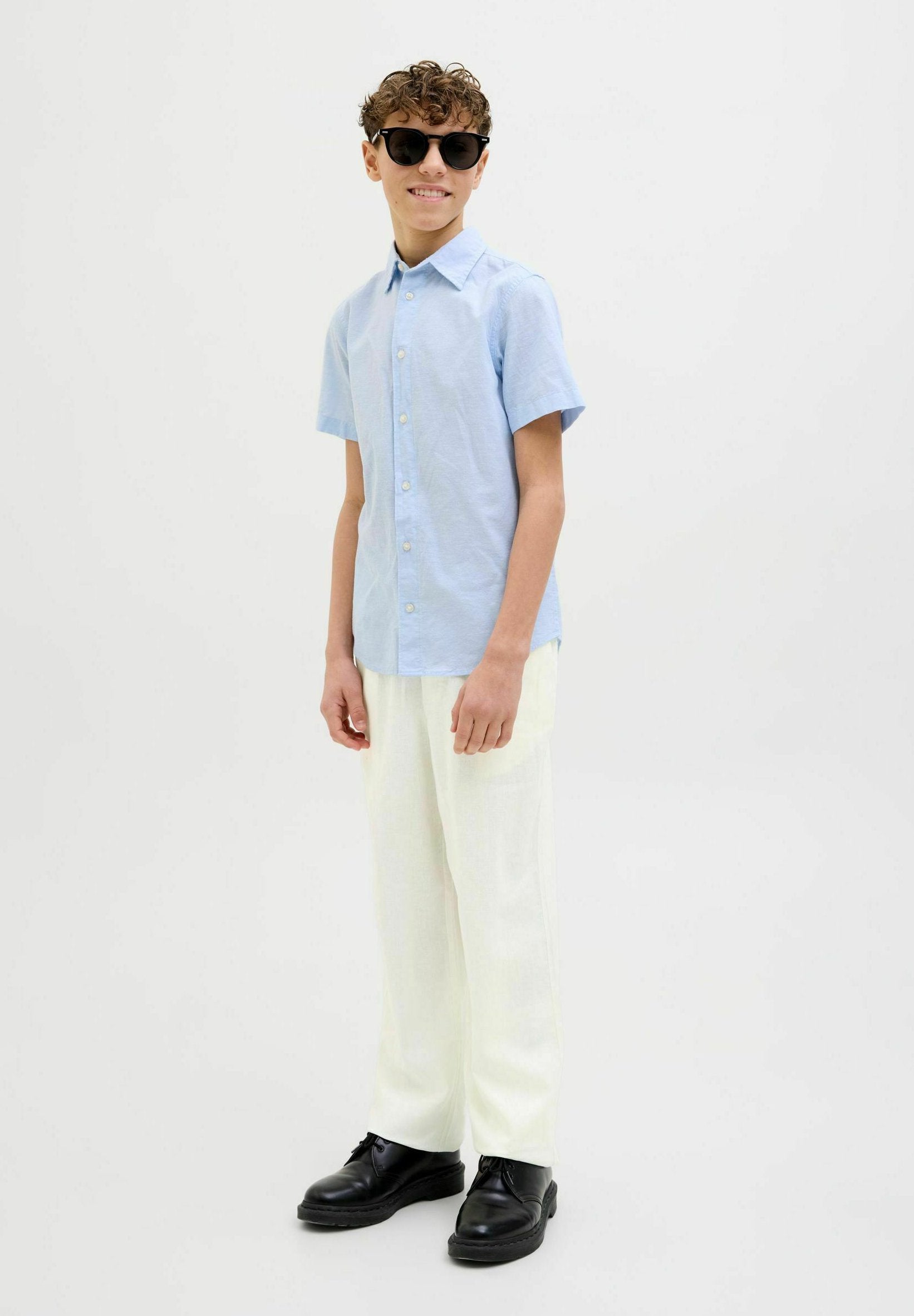 Wide-leg Wide-leg Junior - Trousers - off white
