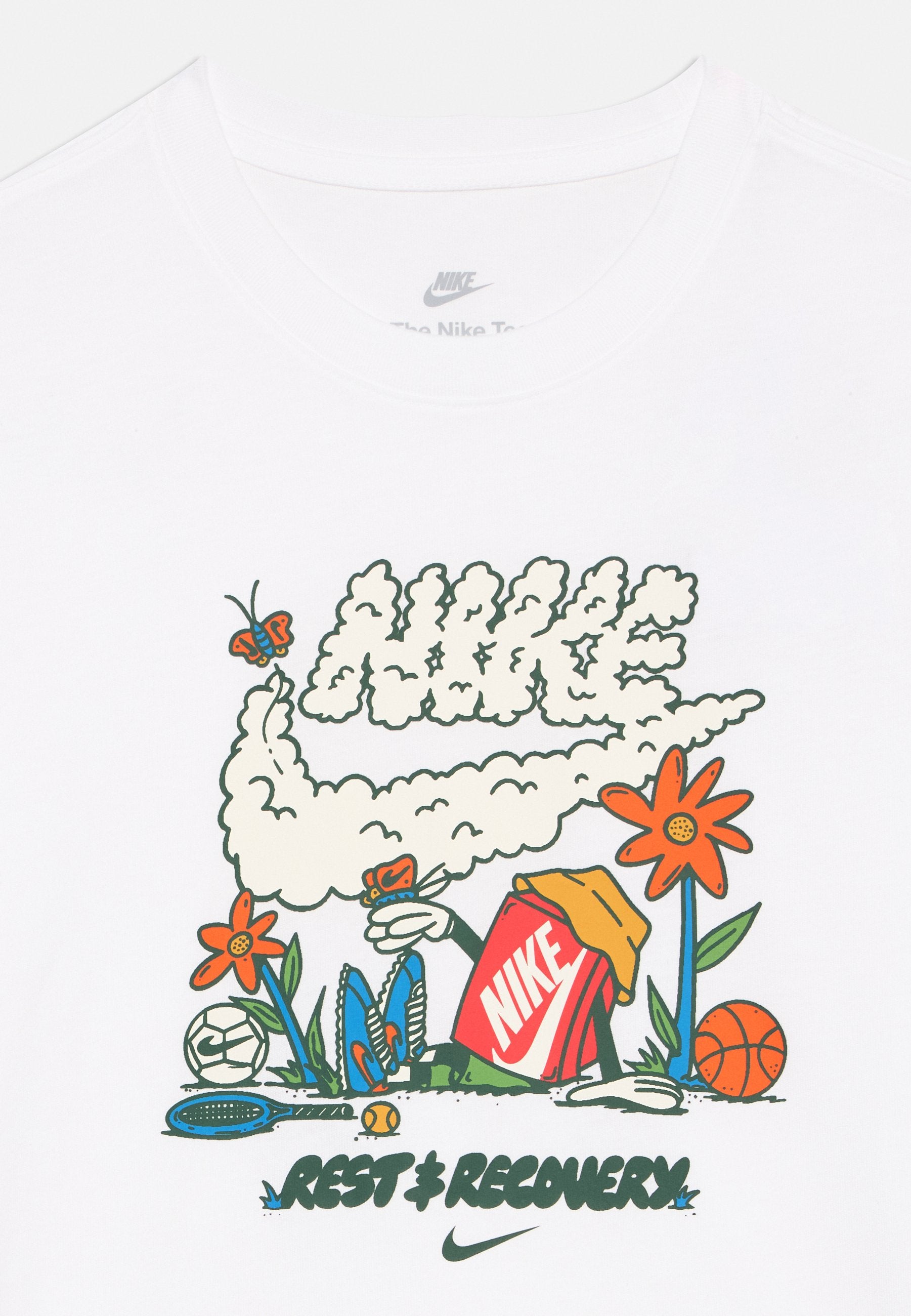 TEE BOXY REST UNISEX - T-shirt imprimé - blanc