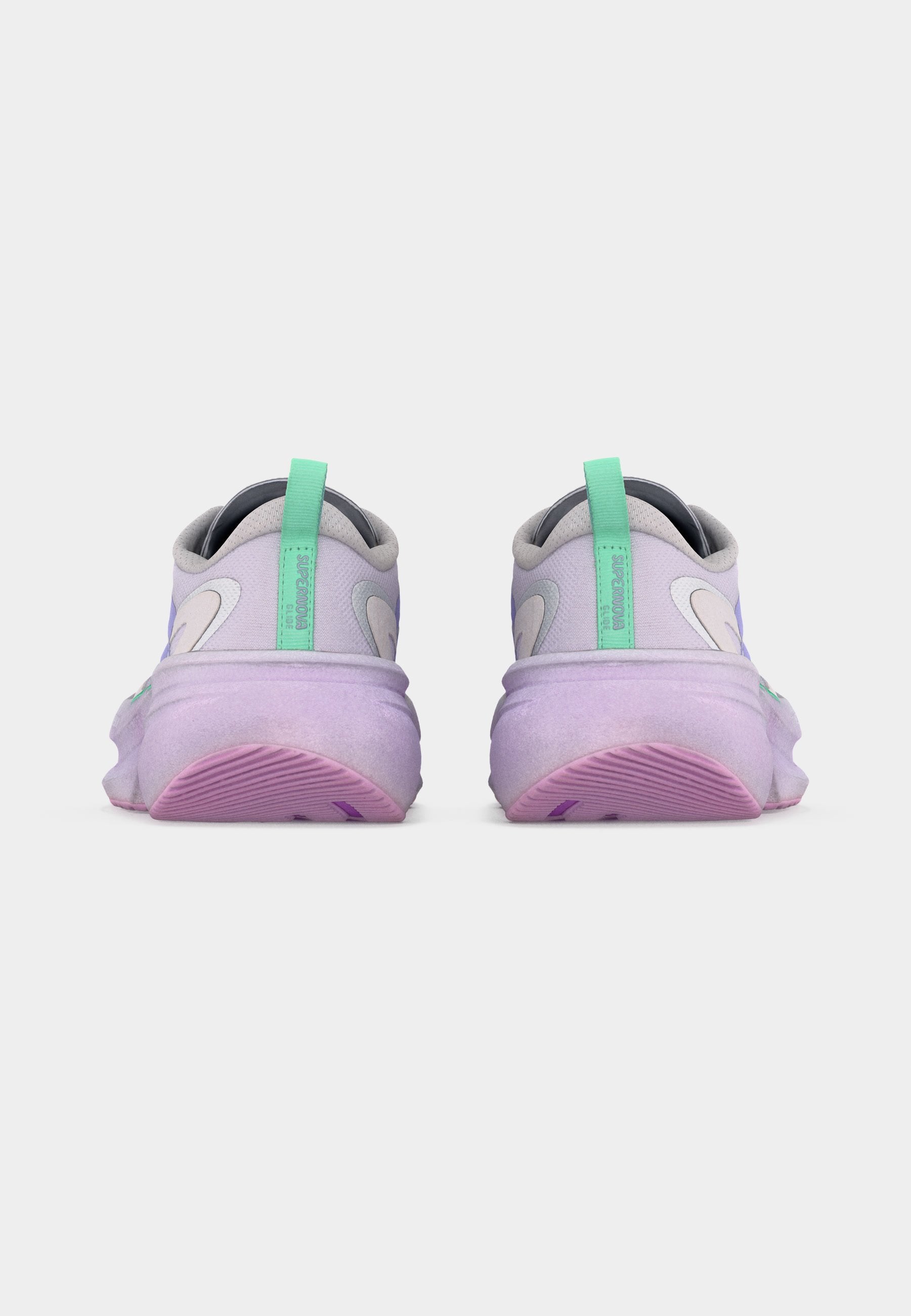SUPERNOVA GLIDE W - Road running shoes - dash grey/glow purple/pulse mint
