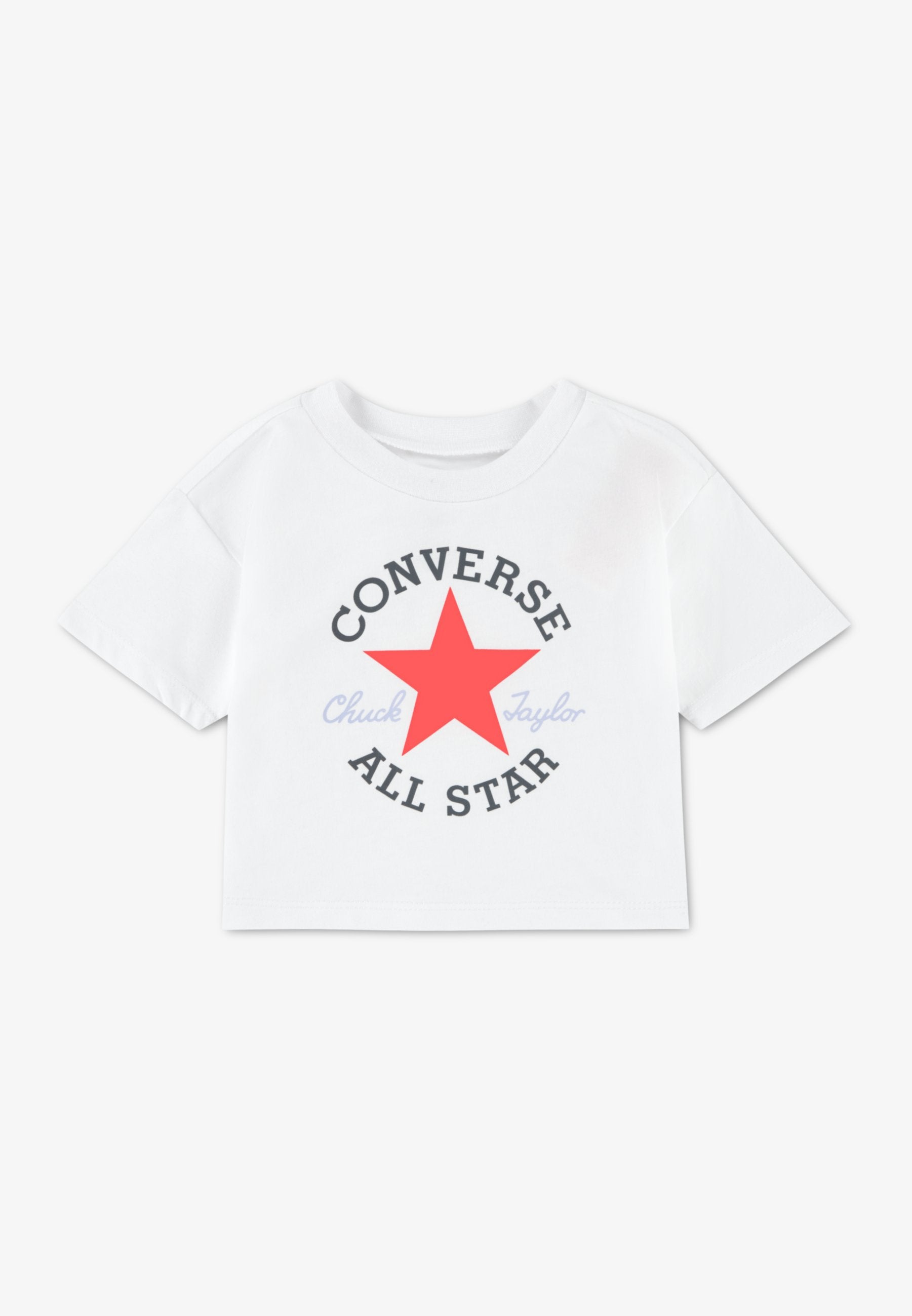 T-shirt imprimé - blanc/gris anthracite