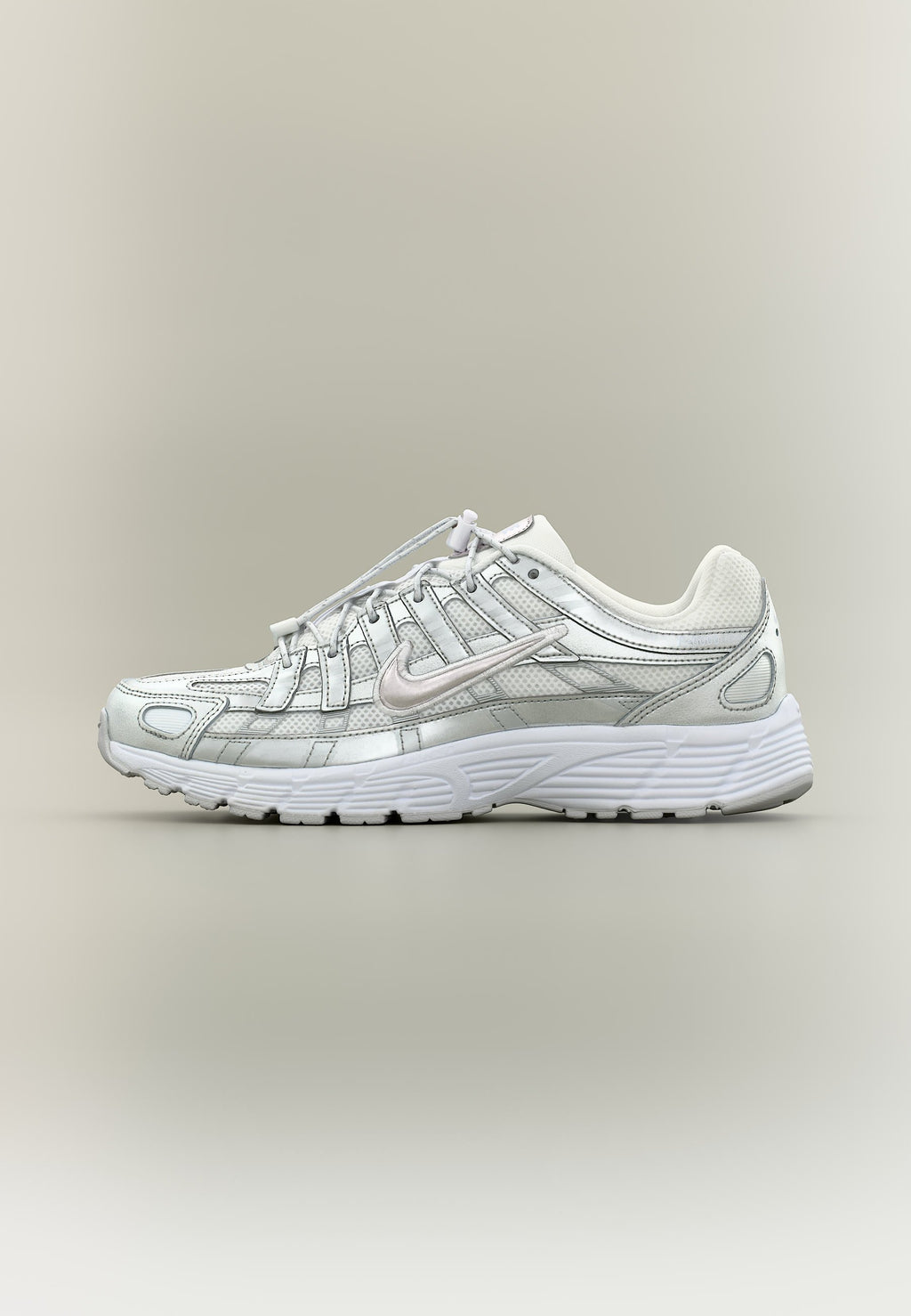 P 6000 UNISEX - Spor Ayakkabı - white/vast grey/metallic silver-coloured