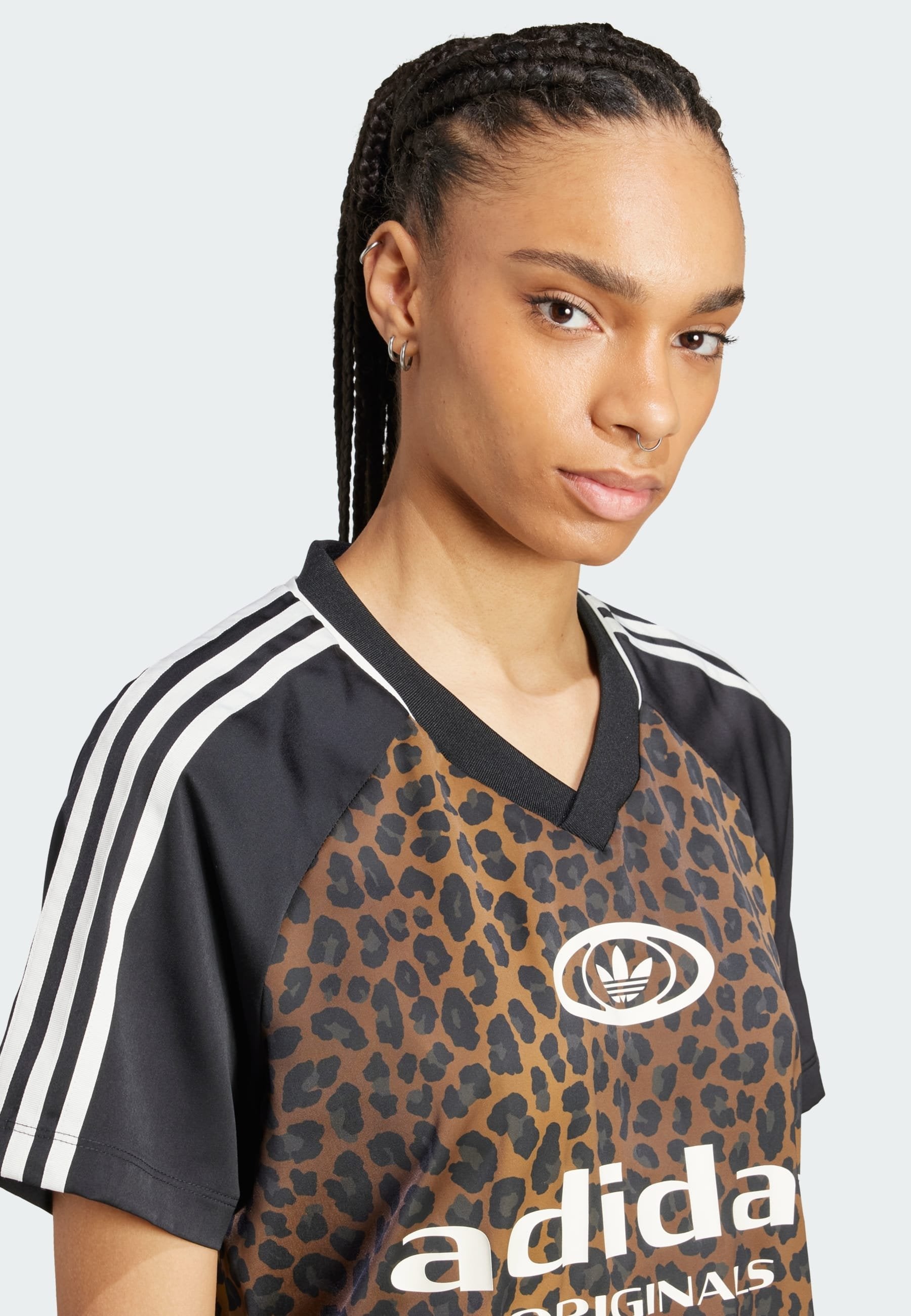 LEO PRINT SATIN - Print T-shirt - multicolor bronze strata