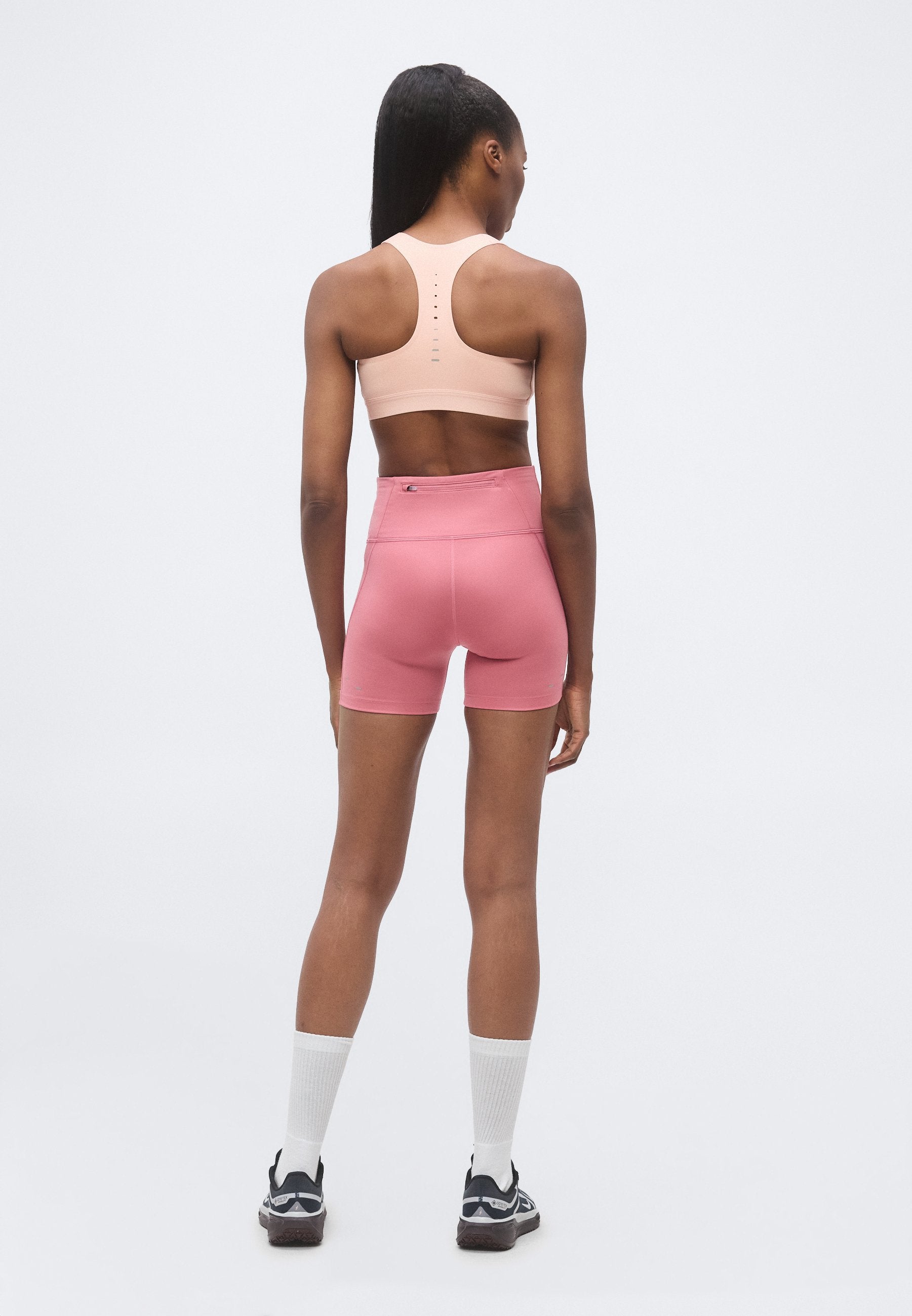 TEMPO - Short running tights - peony