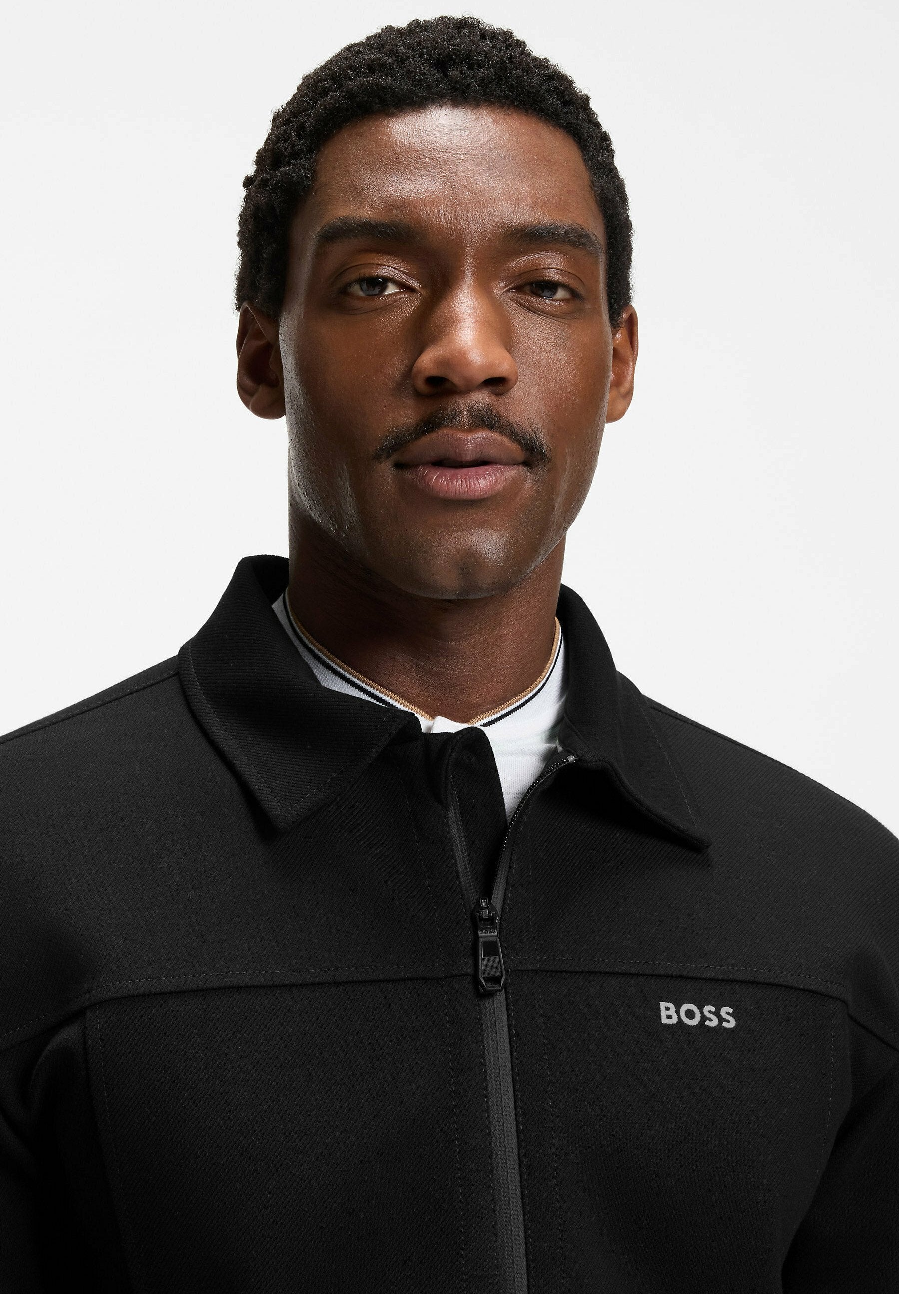 BOSS SW_MEMBER FZ - Bomber Jacket - black one