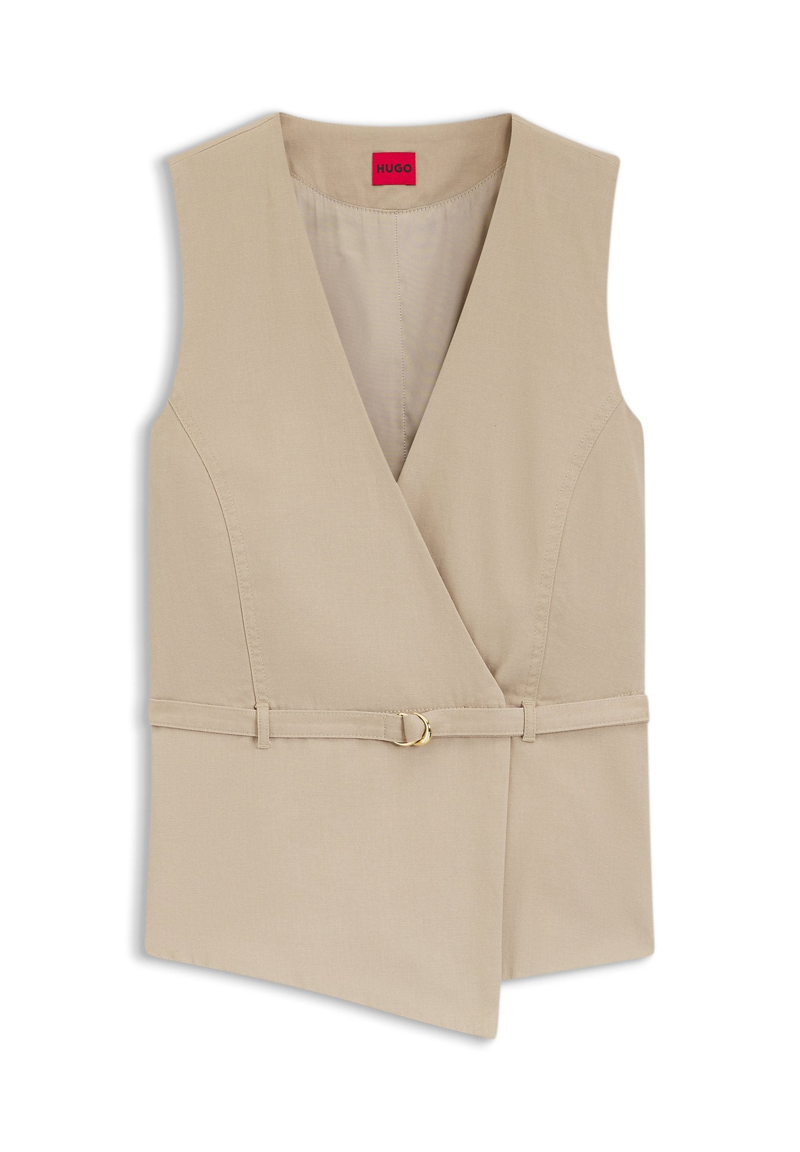 AHELLA - Waistcoat - light pastel brown