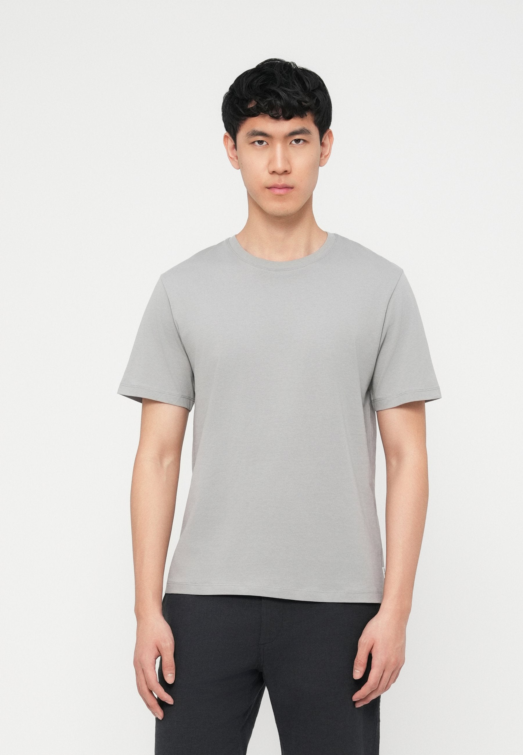 JJEORGANIC BASIC TEE O NECK 5 PACK - Basic T-shirt - white/blue mirage/mineral blue/ celestial blue/ultimate grey