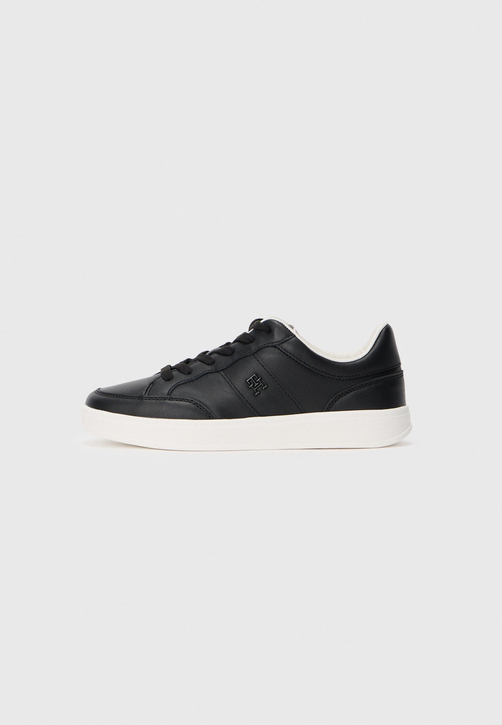 TH MONOGRAM LEATHER COURT TRAINERS - Trainers - black