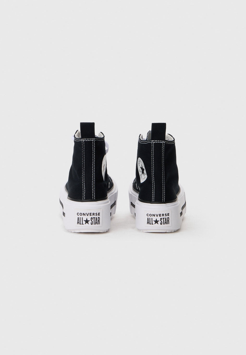 CHUCK TAYLOR ALL STAR LIFT DOUBLE STACK - Uzun bilekli spor ayakkabı - siyah/beyaz/bej