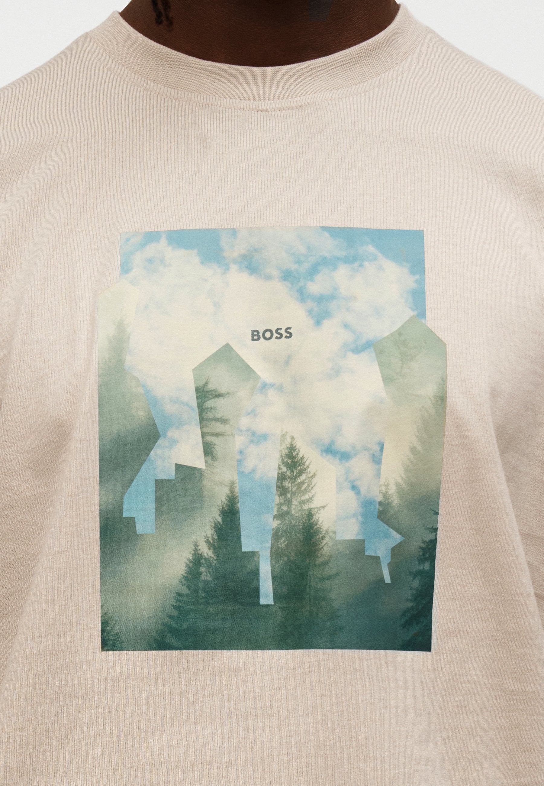 COVER - Print T-shirt - beige