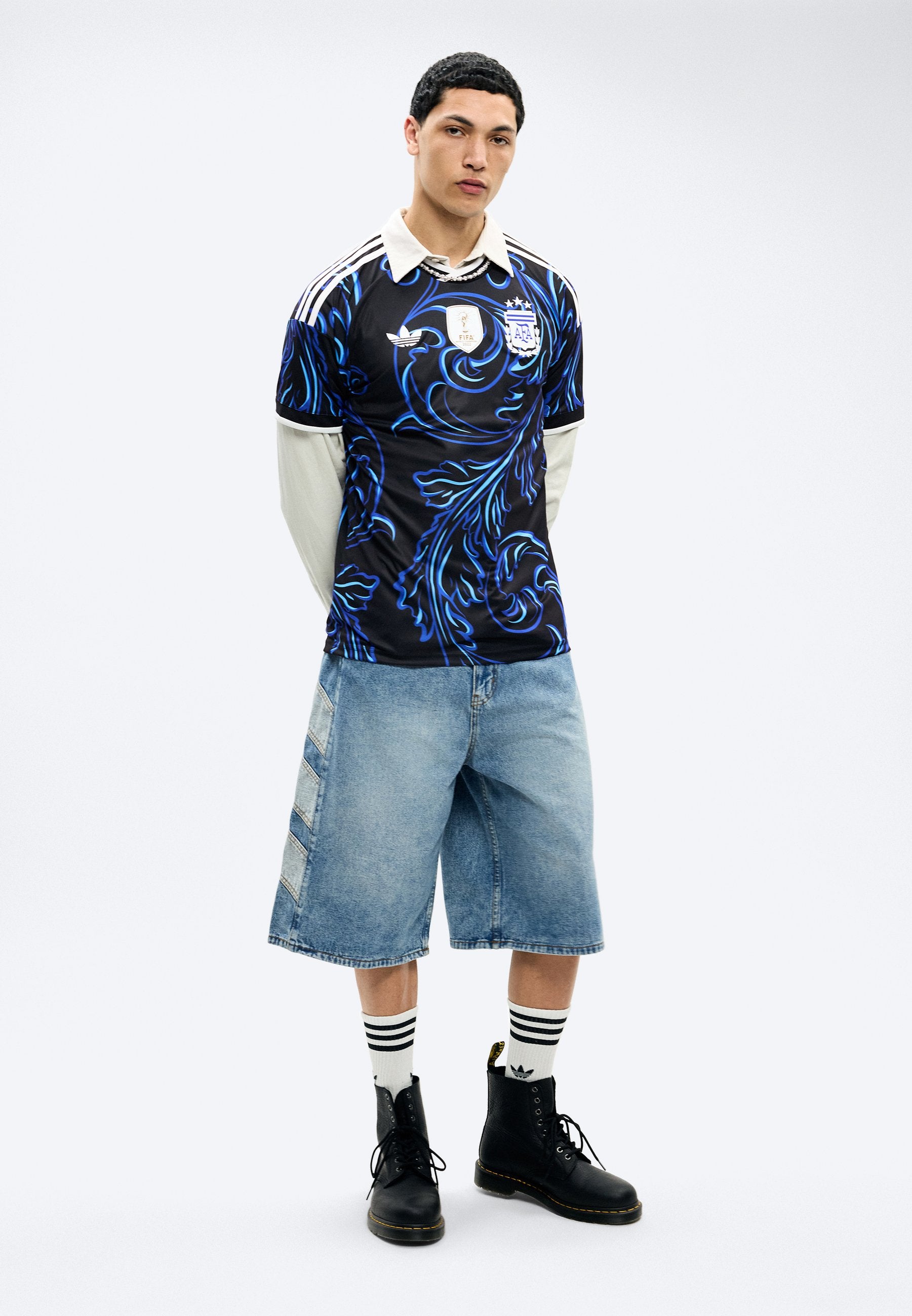 ARGENTINA 26 AWAY REPLICA - Sports T-shirt - black/lucid blue/blue burst