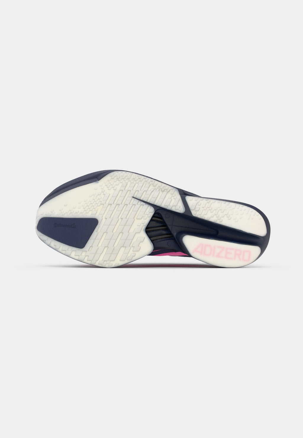 ADIZERO ADIOS PRO 4 - Road running shoes - dark blue/shock pink/dash grey