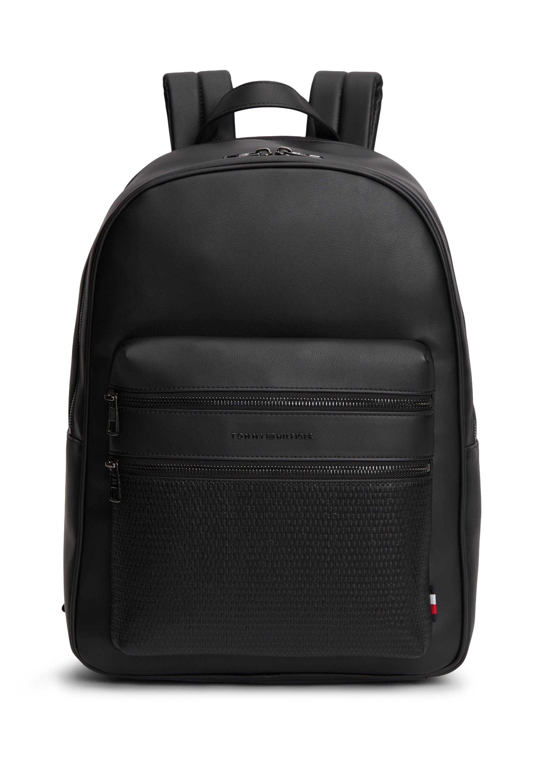 WOVEN POCKET DOME BACKPACK - Rucksack - black