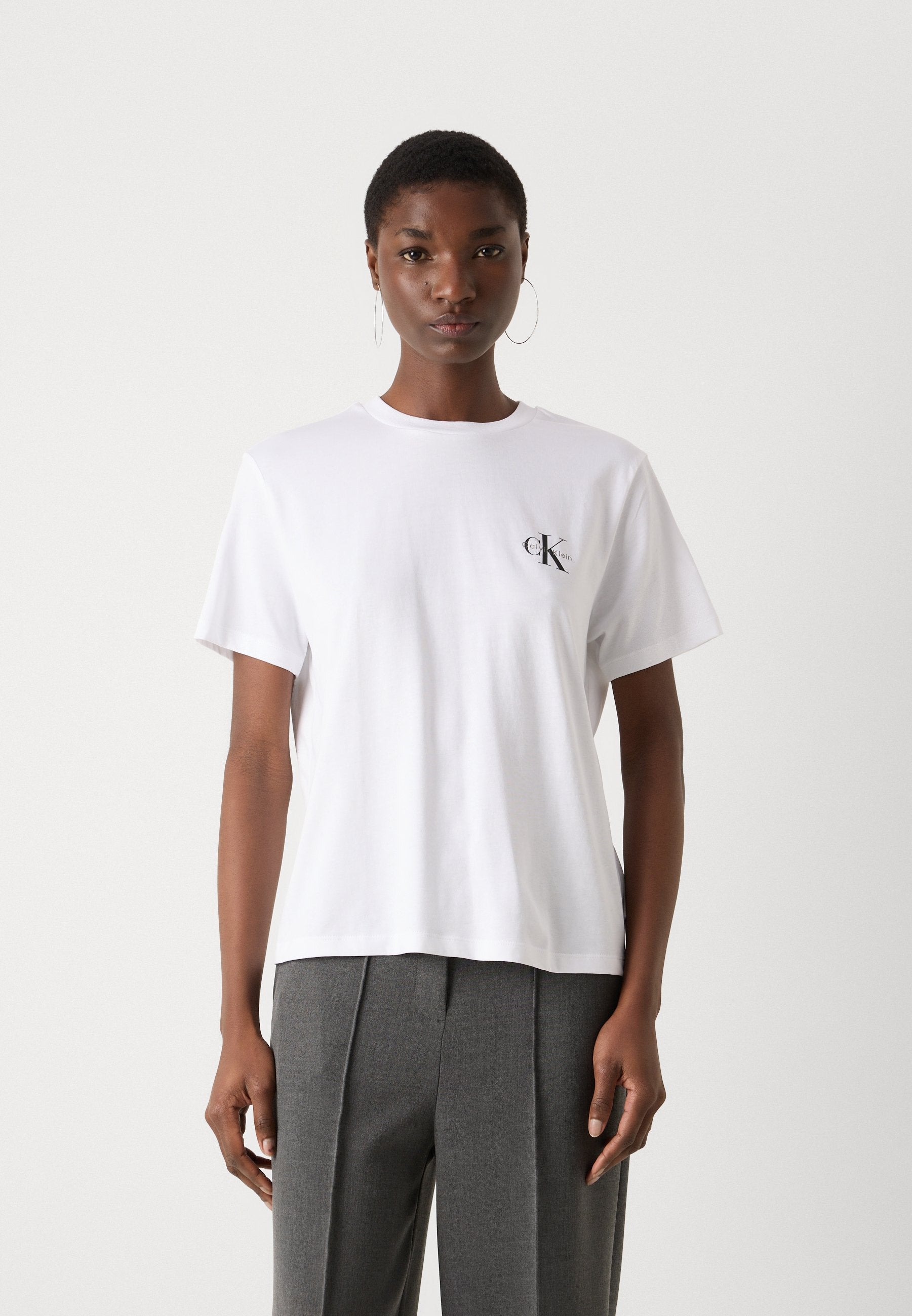 MONOLOGO TEE 2 PACK - Basic T-shirt - pink / white
