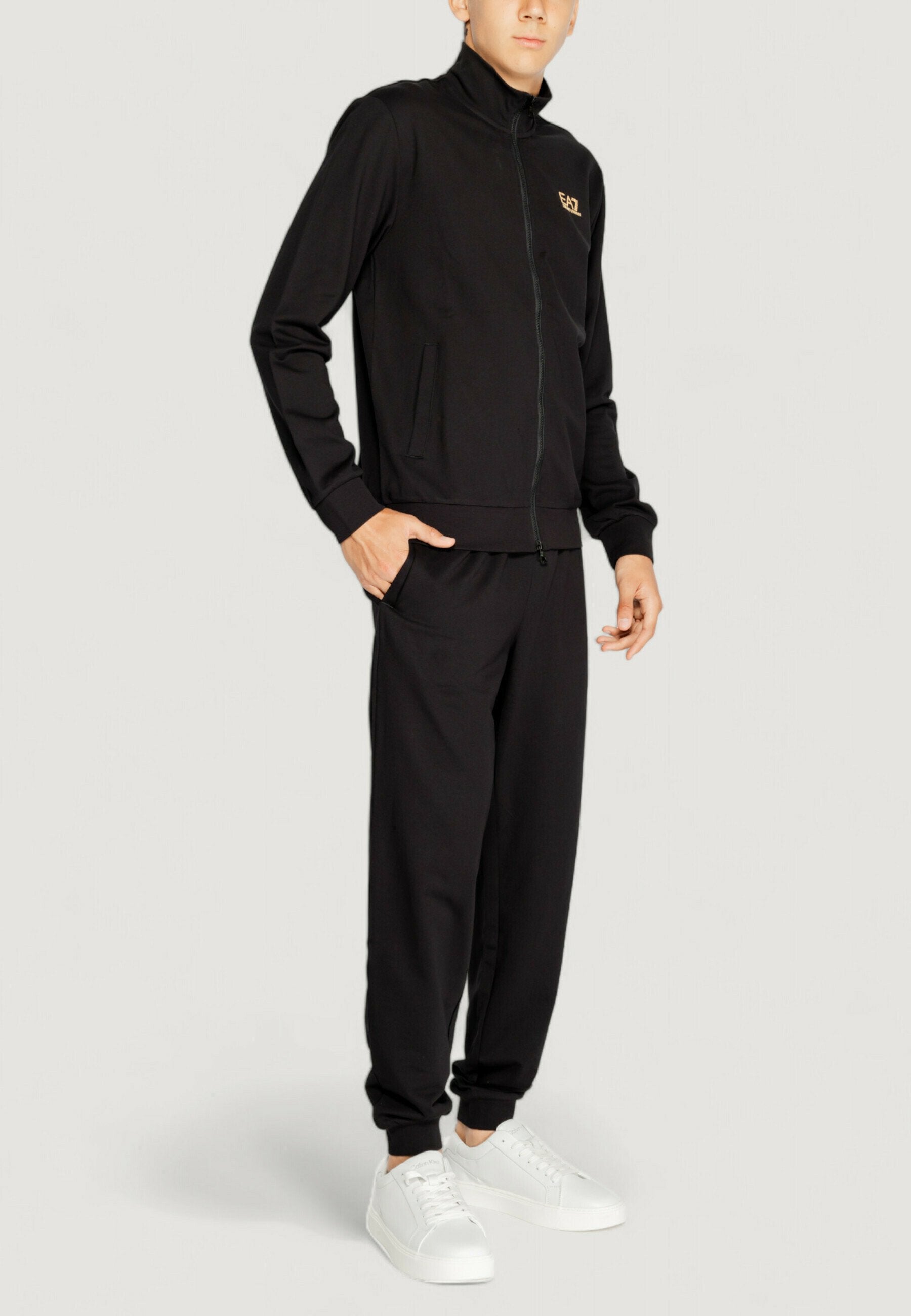 TRAIN CORE ID TRACK SUIT - Tracksuit - black gold