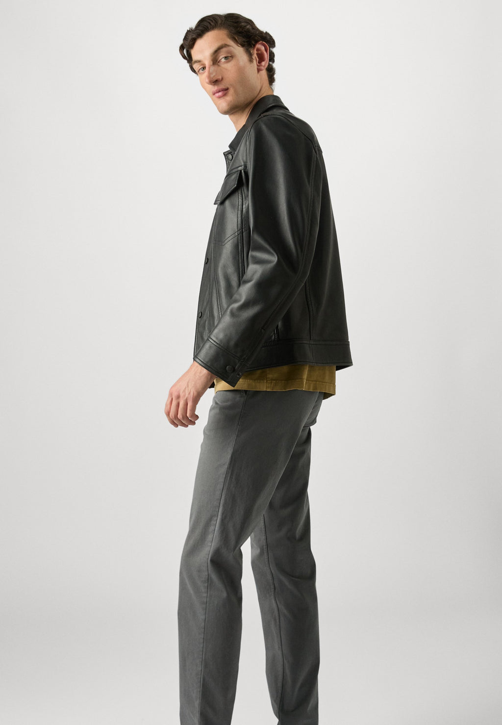 CHINO TAPERED - Chinos - charcoal